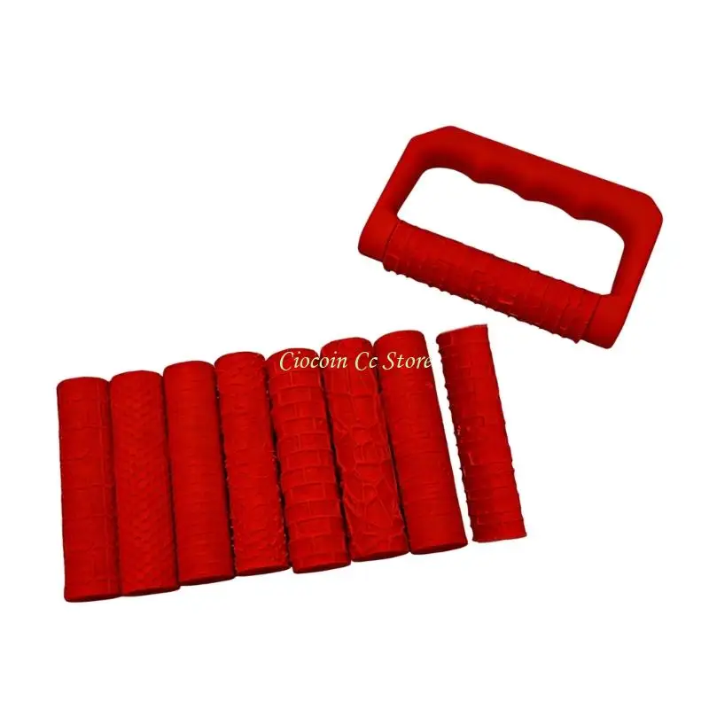 X90F Pack of 9 Multi Pattern 3D Printed Clay Rollers Set With 8 Wheel & 1 Handle
X90F Pack of 9 Multi Pattern 3D Printed Clay Rollers Set With 8 Wheel & 1 Handle