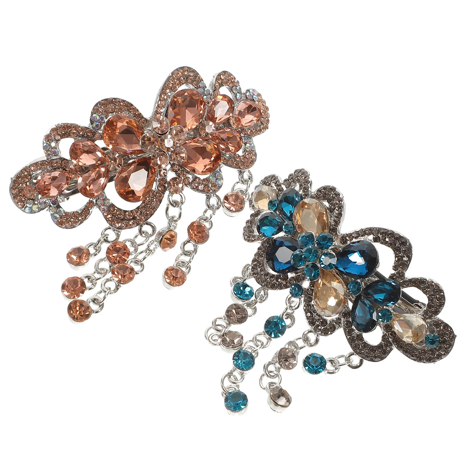 2pcs Rhinestone Tassel Hair Clips Vintage Spring Hairpins Large Size Durable Materials Wedding Party Accessories Hair Care
2pcs Rhinestone Tassel Hair Clips Vintage Spring Hairpins Large Size Durable Materials Wedding Party Accessories Hair Care