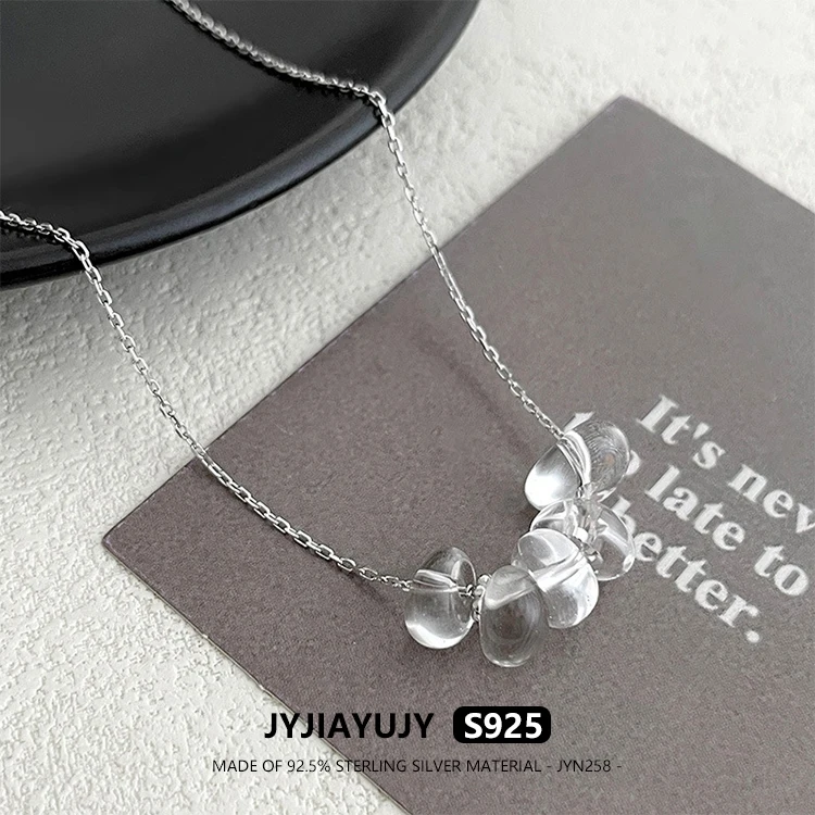 JYJIAYUJY 100% цельное оригинальное ожерелье из стерлингового серебра S925, 45 см, цепочка 8 ~ 9 мм, нерегулярные белые хрустальные бусины, ювелирное изделие, подарок JYN258
JYJIAYUJY 100% цельное оригинальное ожерелье из стерлингового серебра S925, 45 см, цепочка 8 ~ 9 мм, нерегулярные белые хрустальные бусины, ювелирное изделие, подарок JYN258