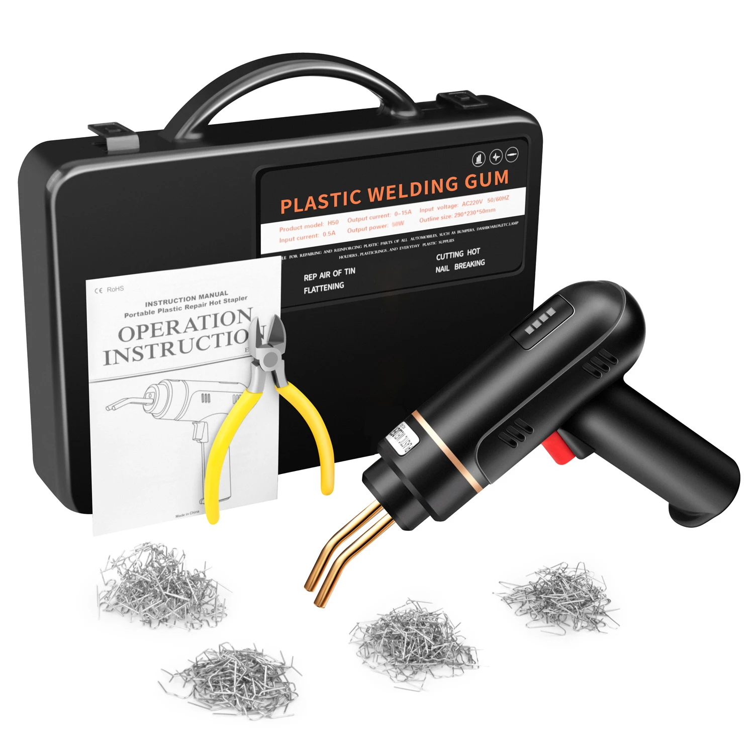 Lithium battery charging car bumper machine wireless plastic welding gun welding machine plastic box set
Lithium battery charging car bumper machine wireless plastic welding gun welding machine plastic box set