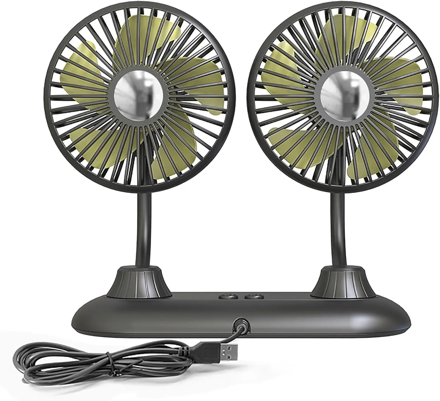 Adjustable Dual Head Car Cooling Fan-Brushless Motor-3 Speeds, 360° Rotation Car Essentials Car Cooler Fan for SUV, RV
Adjustable Dual Head Car Cooling Fan-Brushless Motor-3 Speeds, 360° Rotation Car Essentials Car Cooler Fan for SUV, RV