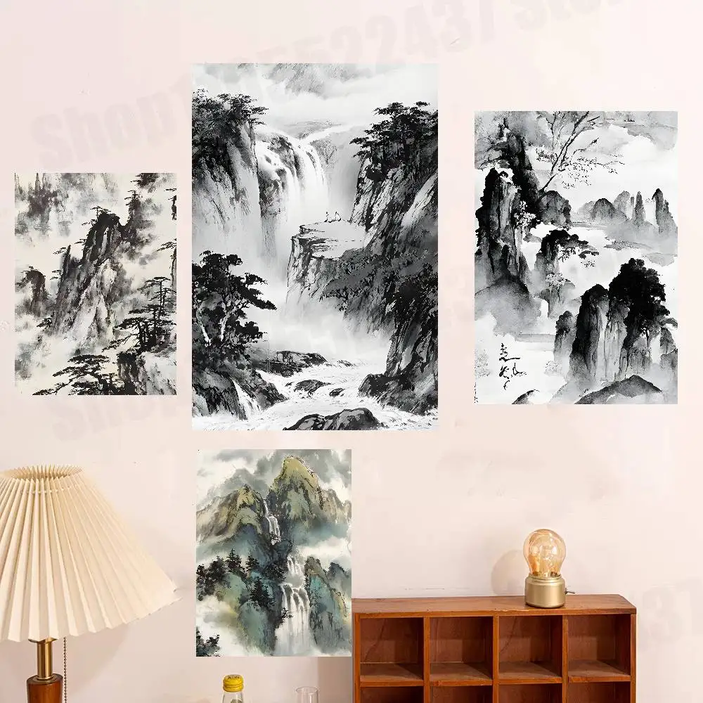 Chinese Ink Painting Poster For Wall Prints for Living Room Bedroom Office Home Decoration Gift
Chinese Ink Painting Poster For Wall Prints for Living Room Bedroom Office Home Decoration Gift