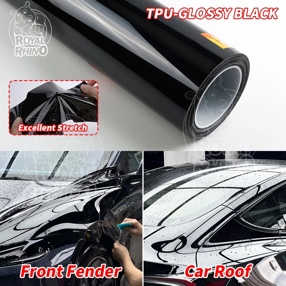 190Microns TPU Quality PPF Glossy Piano Black Vinyl Car Wrap Protection Film PPF Self-healing Sticker DIY Exterior Accessories
190Microns TPU Quality PPF Glossy Piano Black Vinyl Car Wrap Protection Film PPF Self-healing Sticker DIY Exterior Accessories