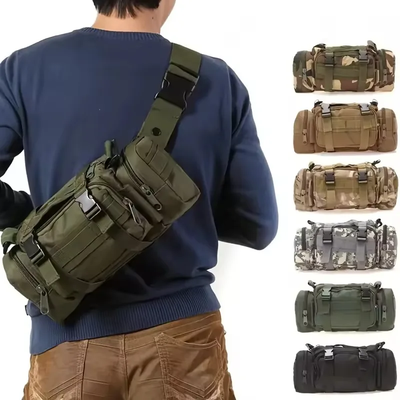 Tactical Waist Bag Multifunctional Outdoor Waterproof Slant Shoulder Sling Bag Camping Hiking Hunting Men's shoulder Bag
Tactical Waist Bag Multifunctional Outdoor Waterproof Slant Shoulder Sling Bag Camping Hiking Hunting Men's shoulder Bag