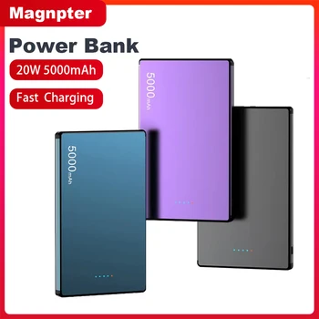 20W Magnetic Power Bank 5000mAh Super Fast Charging Wireless Powerbank Battery External Charger for IPhone 16/15/14/13/12 Xiaomi