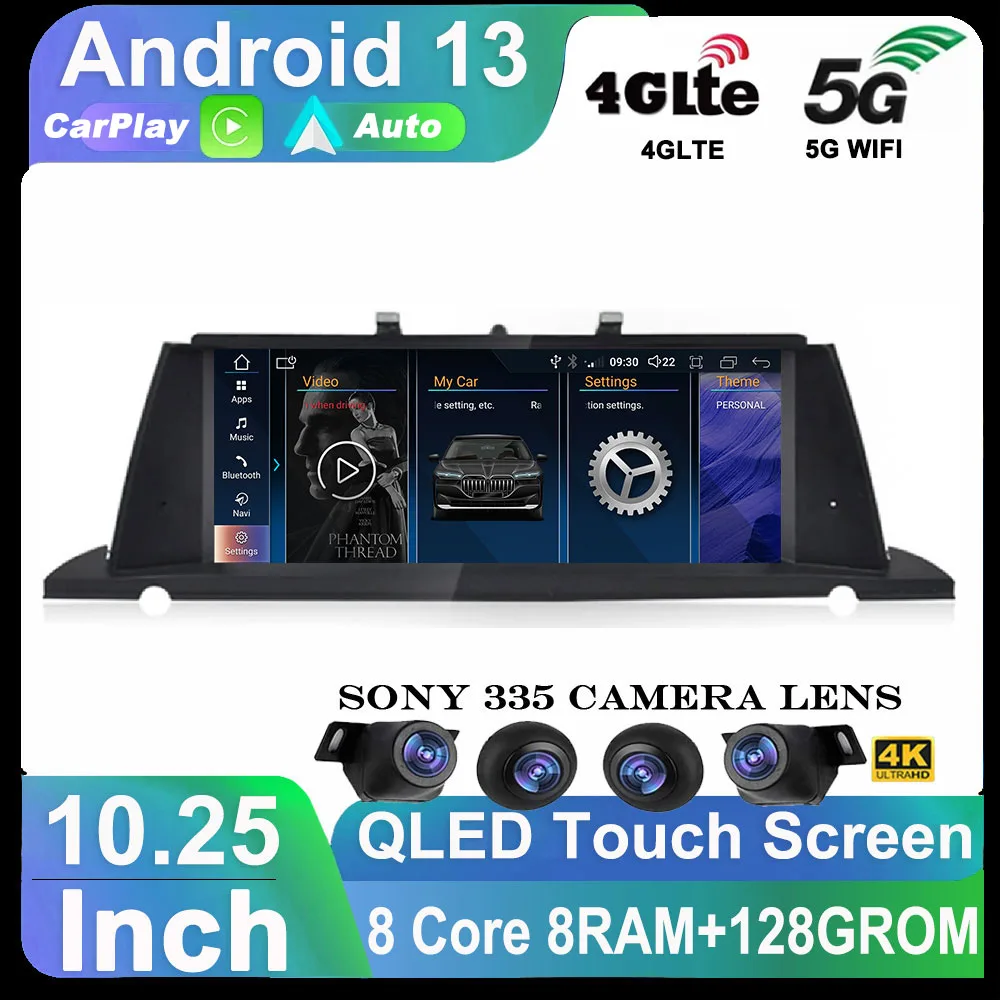 10,25-дюймовый Android 13 ID8 Carplay Автомобильный DVD-радио GPS-навигатор Мультимедийный плеер для BMW 5 серии GT F07 2009-2017 CIC NBT
10,25-дюймовый Android 13 ID8 Carplay Автомобильный DVD-радио GPS-навигатор Мультимедийный плеер для BMW 5 серии GT F07 2009-2017 CIC NBT