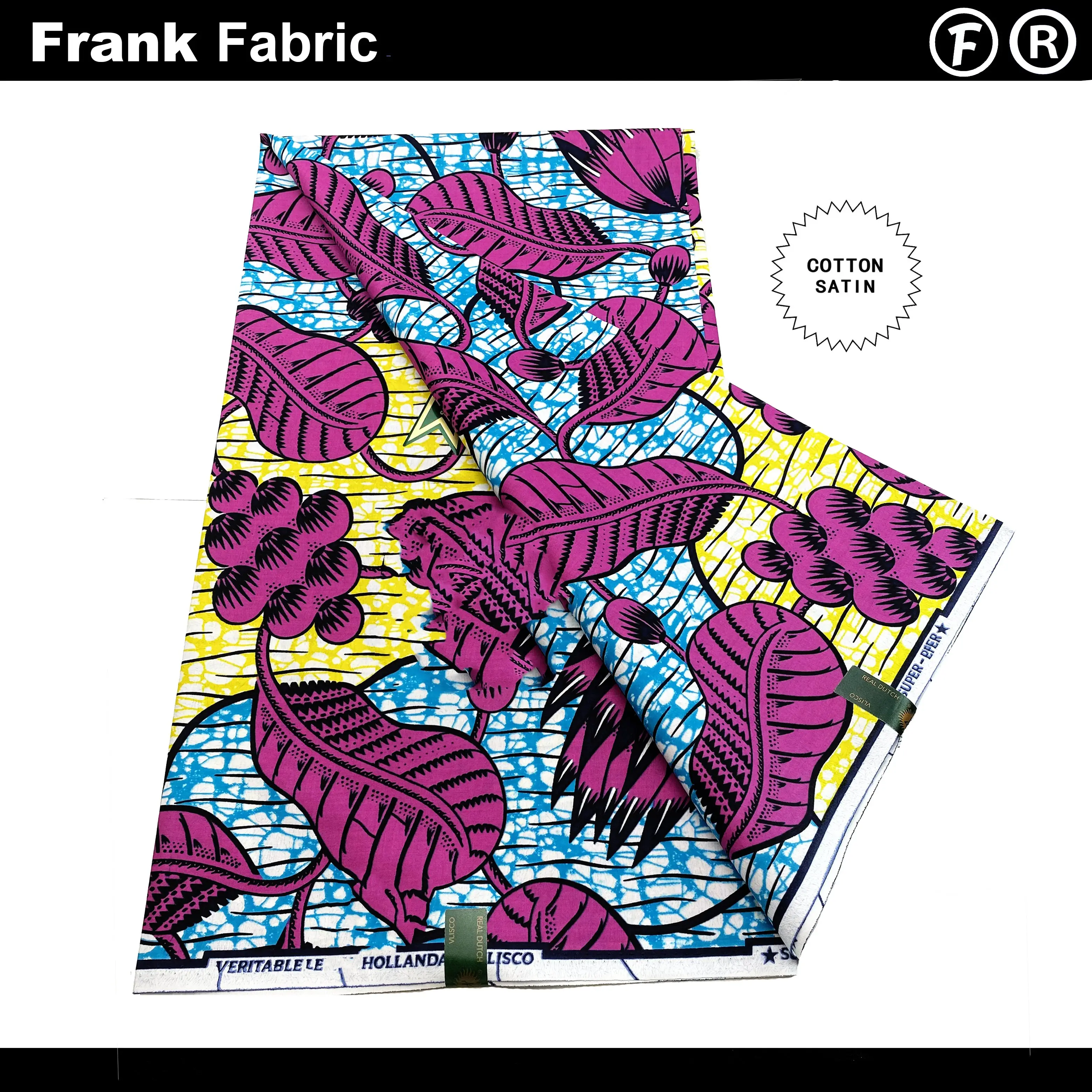 Certified Super African Wax Fabric 6 Yards Real Wax Original Dutch Ankara Dye Fabrics For Dress Sewing With QR Code VLS2508.008
Certified Super African Wax Fabric 6 Yards Real Wax Original Dutch Ankara Dye Fabrics For Dress Sewing With QR Code VLS2508.008