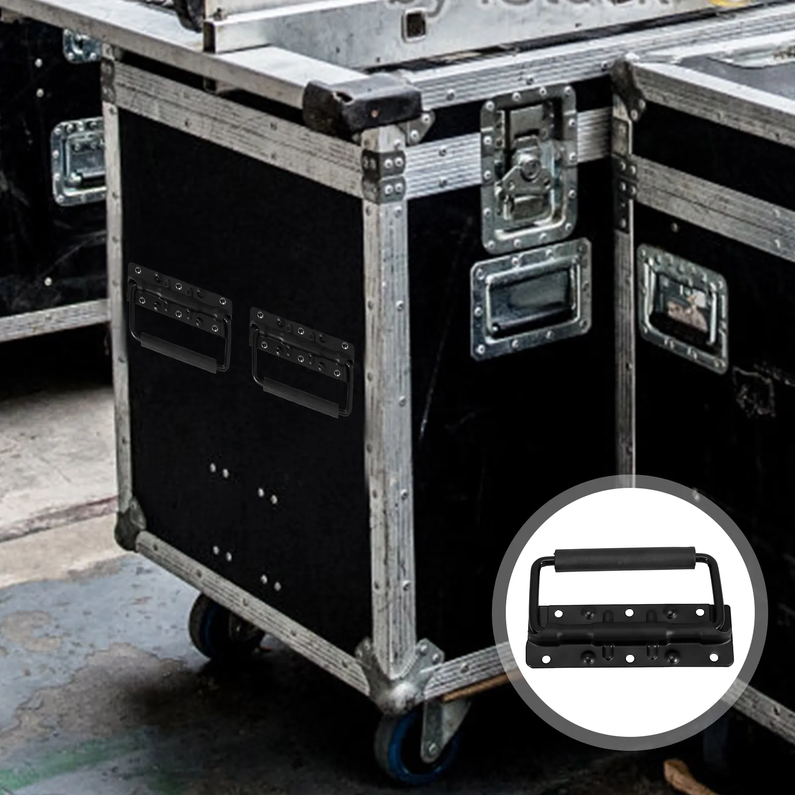 Black Spring Loaded Case Heavy Duty Chest Handle Replacement Folding Pull Handle For Flight Case Tool Box Speaker Box
Black Spring Loaded Case Heavy Duty Chest Handle Replacement Folding Pull Handle For Flight Case Tool Box Speaker Box