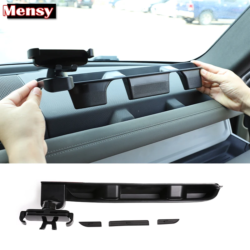 Car Passenger Front Storage Box With Mobile Phone Holder ABS Black For Land Rover Defender 90 110 20-2023 Car Accessories 
Car Passenger Front Storage Box With Mobile Phone Holder ABS Black For Land Rover Defender 90 110 20-2023 Car Accessories