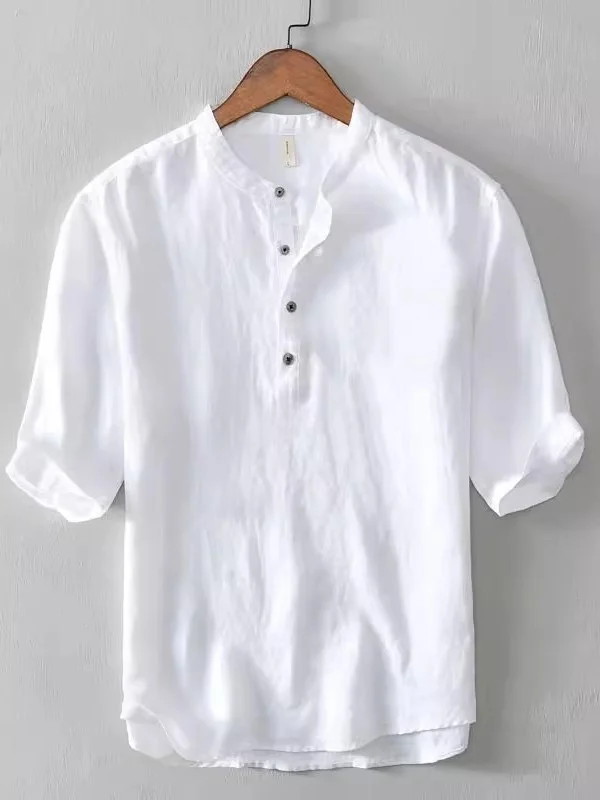 Мужская рубашка больших размеров с коротким рукавом, однотонная, с воротником-стойкой, для работы, для полных мужчин
Мужская рубашка больших размеров с коротким рукавом, однотонная, с воротником-стойкой, для работы, для полных мужчин