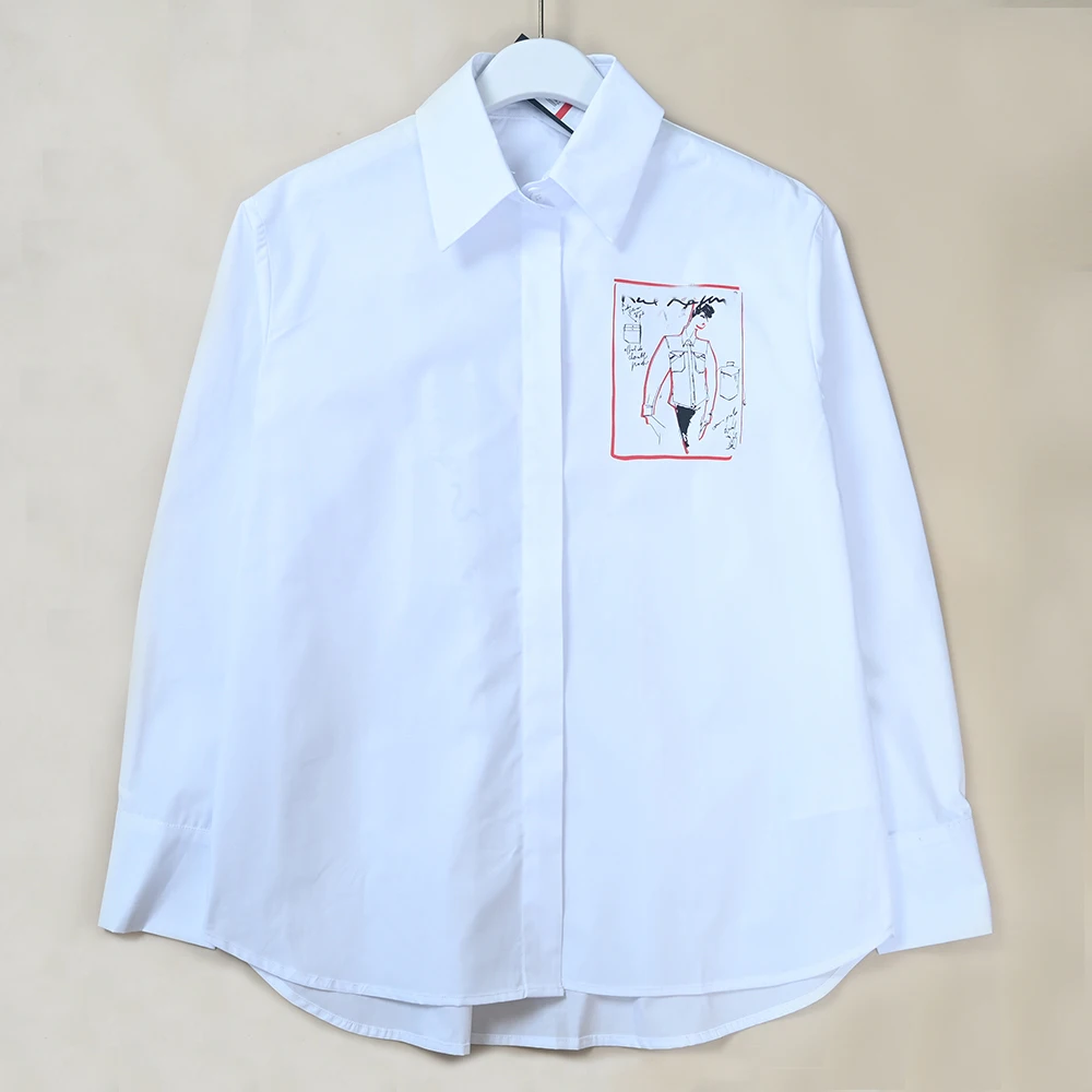 Loose Fit Cotton Long Sleeve Shirt for Women Casual Style Turn-down Collar Breathable Comfortable Summer Fashion Ladies' Shirt
Loose Fit Cotton Long Sleeve Shirt for Women Casual Style Turn-down Collar Breathable Comfortable Summer Fashion Ladies' Shirt