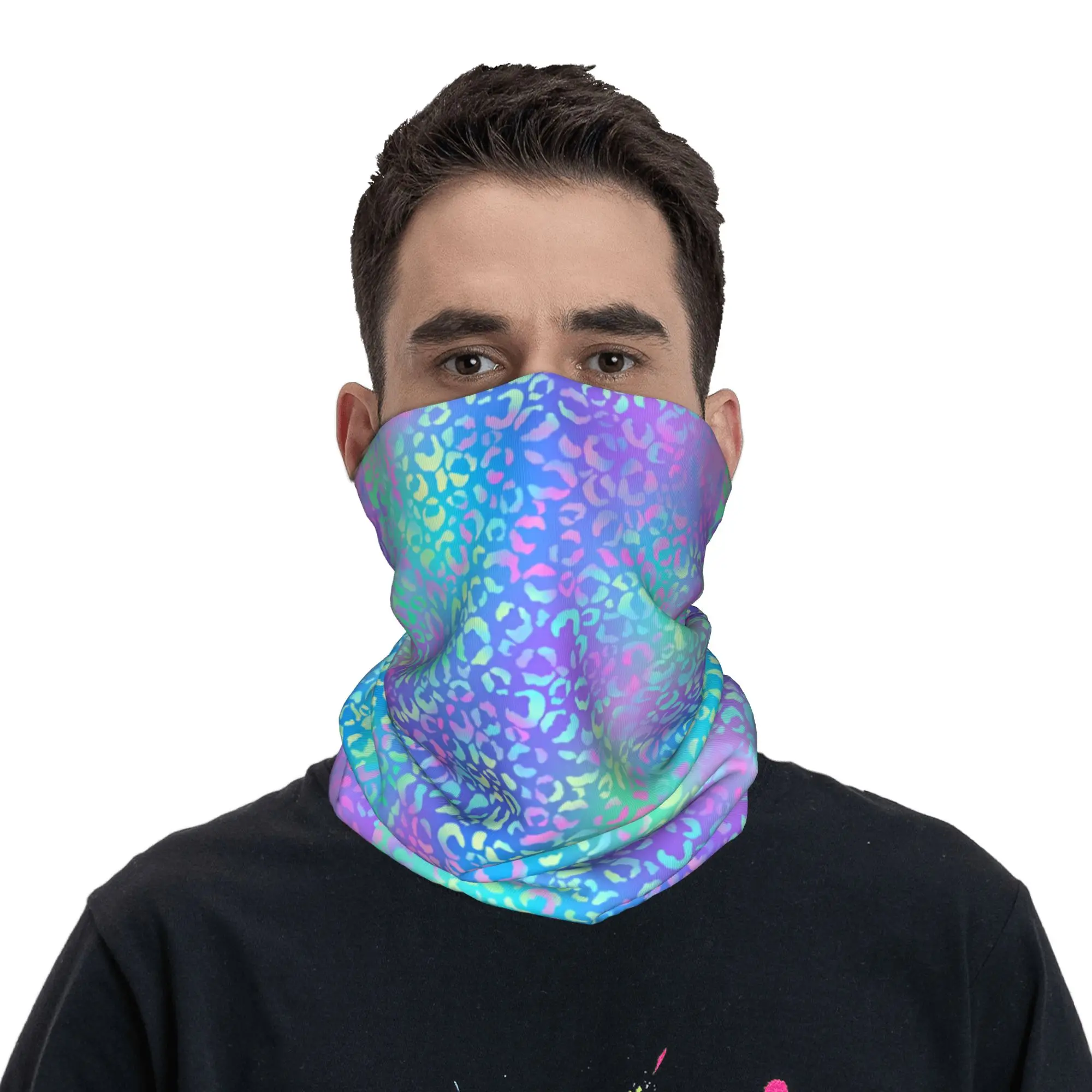 Custom Rainbow Leopard Winter Headband Neck Warmer Women Hiking Running Tube Scarf Animal Skin Leopard Fur Face Bandana Gaiter
Custom Rainbow Leopard Winter Headband Neck Warmer Women Hiking Running Tube Scarf Animal Skin Leopard Fur Face Bandana Gaiter