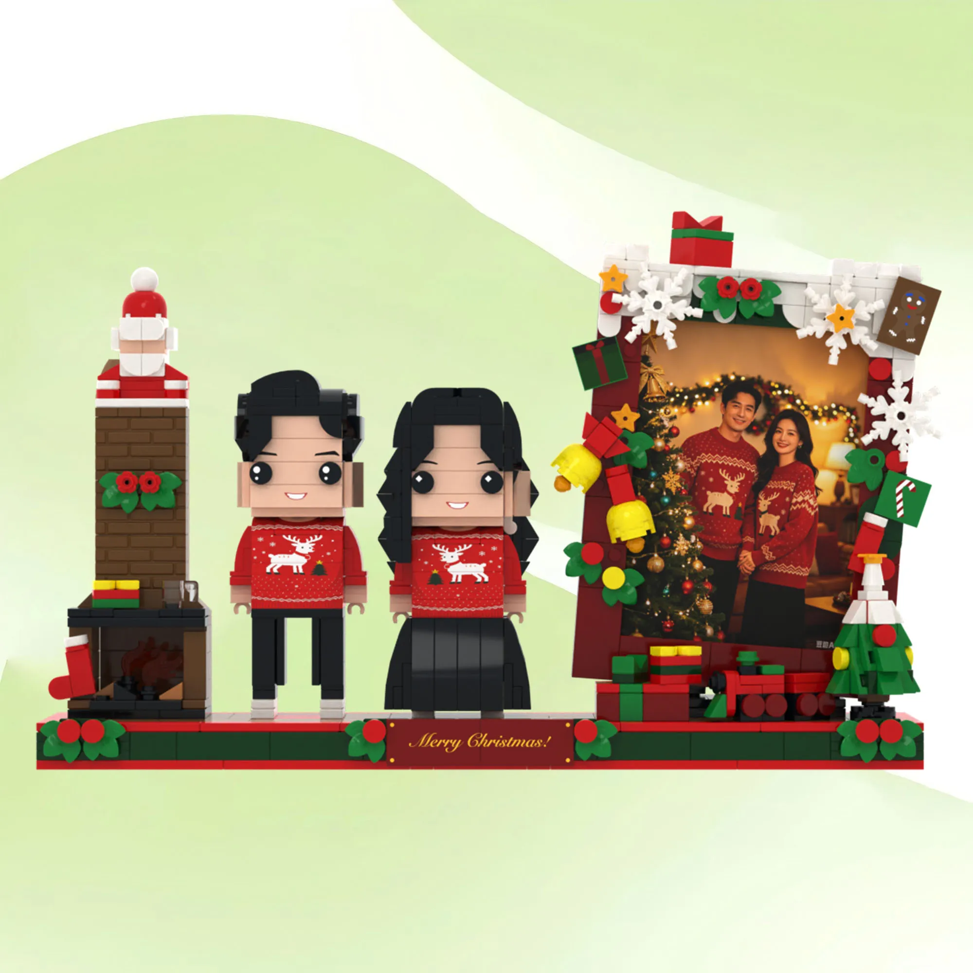 Christmas Themed Custom Brick Dolls for Couple, Personalized Building Blocks Collectible Toy Keepsake Gift Assembled Toy
Christmas Themed Custom Brick Dolls for Couple, Personalized Building Blocks Collectible Toy Keepsake Gift Assembled Toy