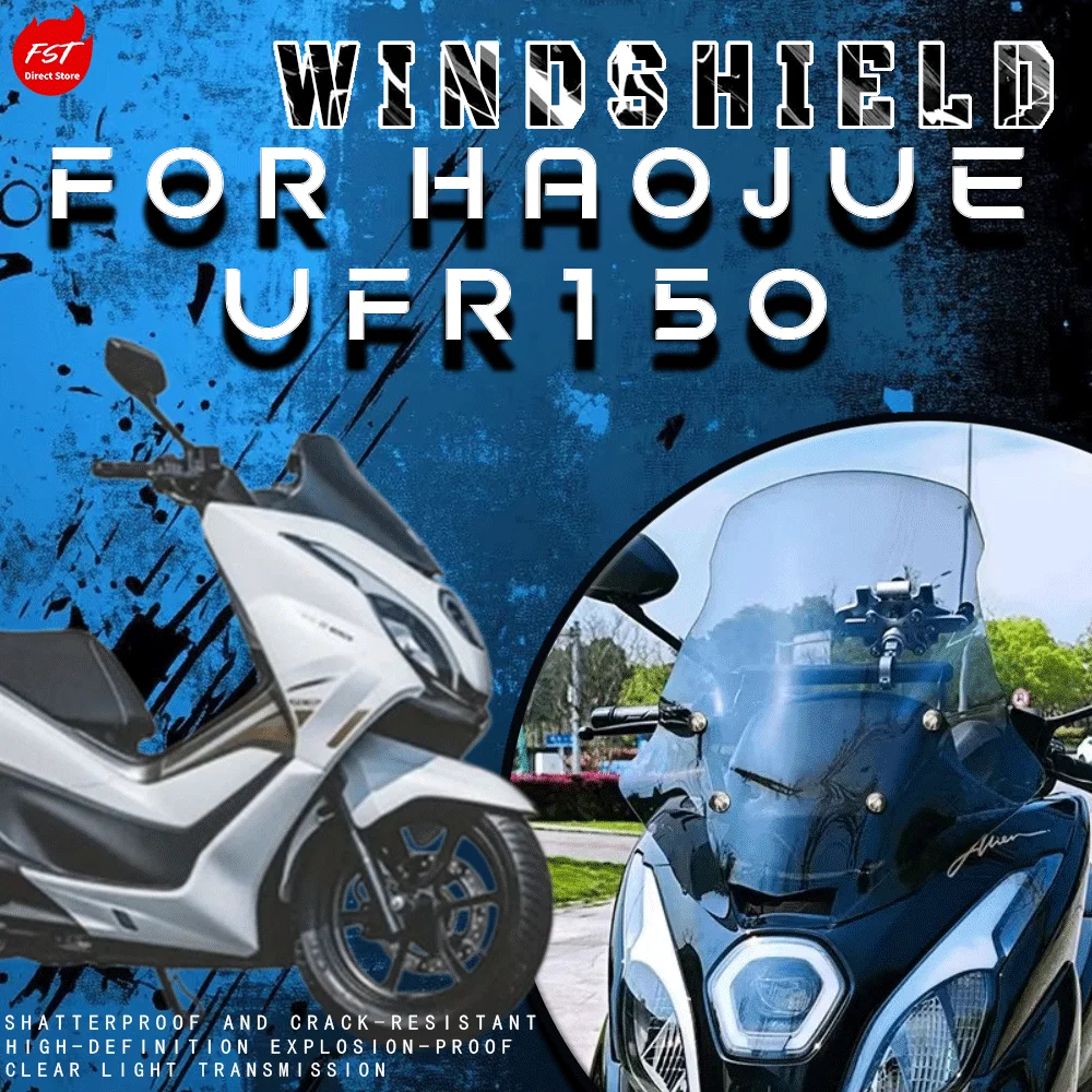 Fits Haojue UFR150, Raised Modified Windshield, Wind Deflector Without Extension Crossbar
Fits Haojue UFR150, Raised Modified Windshield, Wind Deflector Without Extension Crossbar