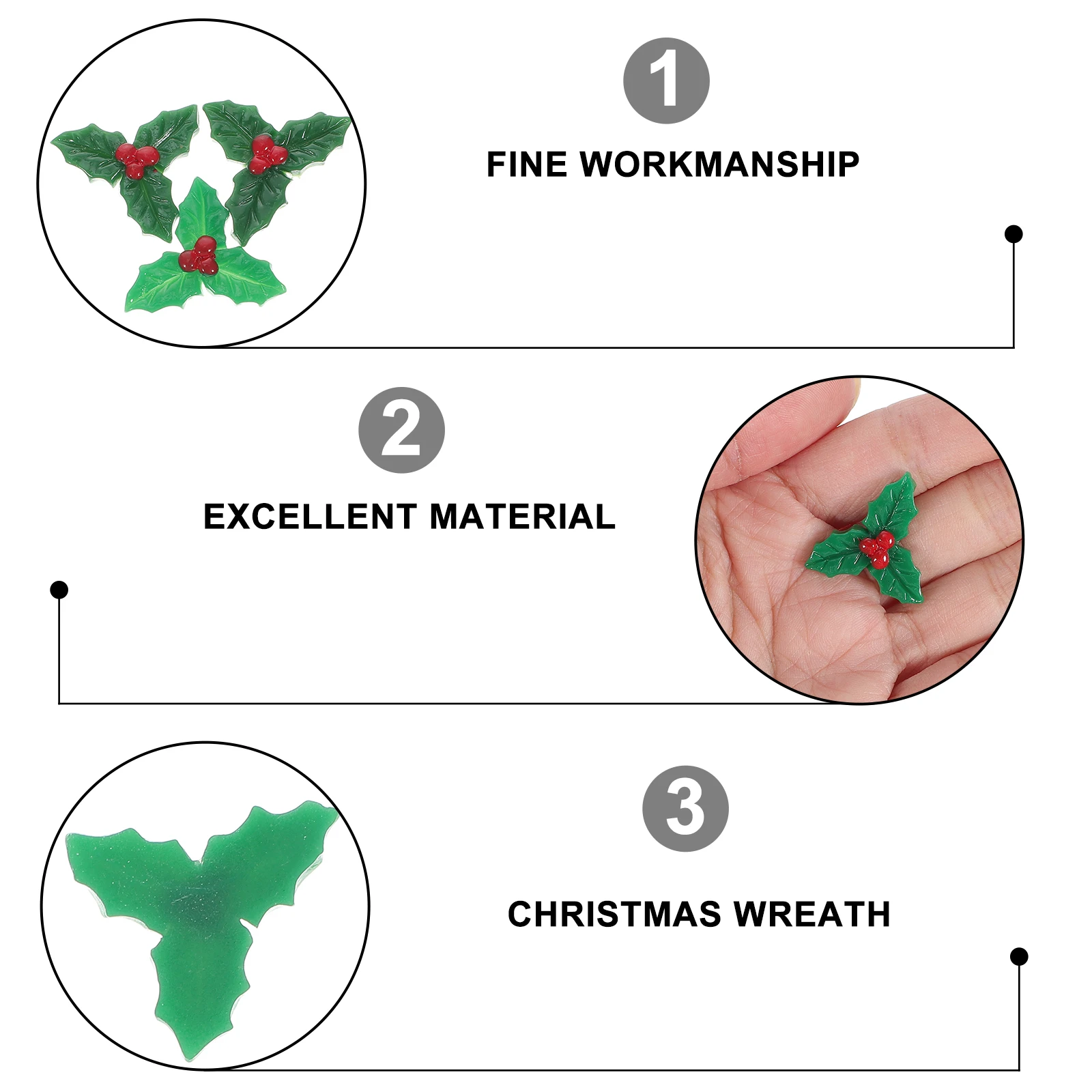 30pcs Christmas Leaf Ornaments Resin Holly Berries Decorations for Tree Wreath Gifts Craft Accessories Green Room DIY
30pcs Christmas Leaf Ornaments Resin Holly Berries Decorations for Tree Wreath Gifts Craft Accessories Green Room DIY