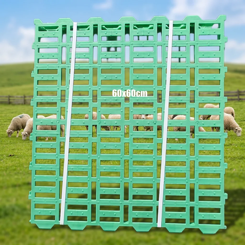 2PCS of 60*60*50cm No Stuck Hooves Anti-aging High Strength Plastic Sheep Farm Slatted Flooring Slat Floor Sheep Goat Farming
2PCS of 60*60*50cm No Stuck Hooves Anti-aging High Strength Plastic Sheep Farm Slatted Flooring Slat Floor Sheep Goat Farming