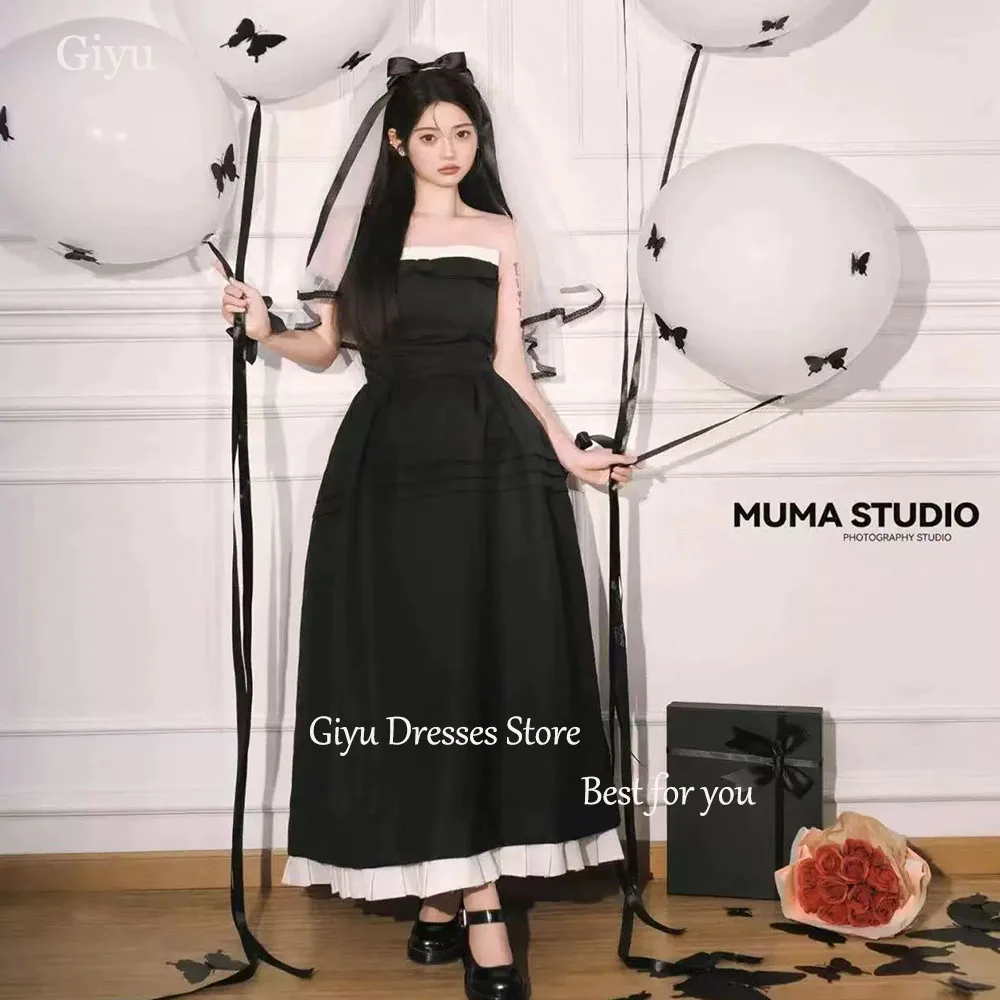 Giyu Black Evening Dresses for Girls Strapless A-line Bow Birthday Party Dresses Korea Wedding Photo Shoot Dresses Custom Made
Giyu Black Evening Dresses for Girls Strapless A-line Bow Birthday Party Dresses Korea Wedding Photo Shoot Dresses Custom Made