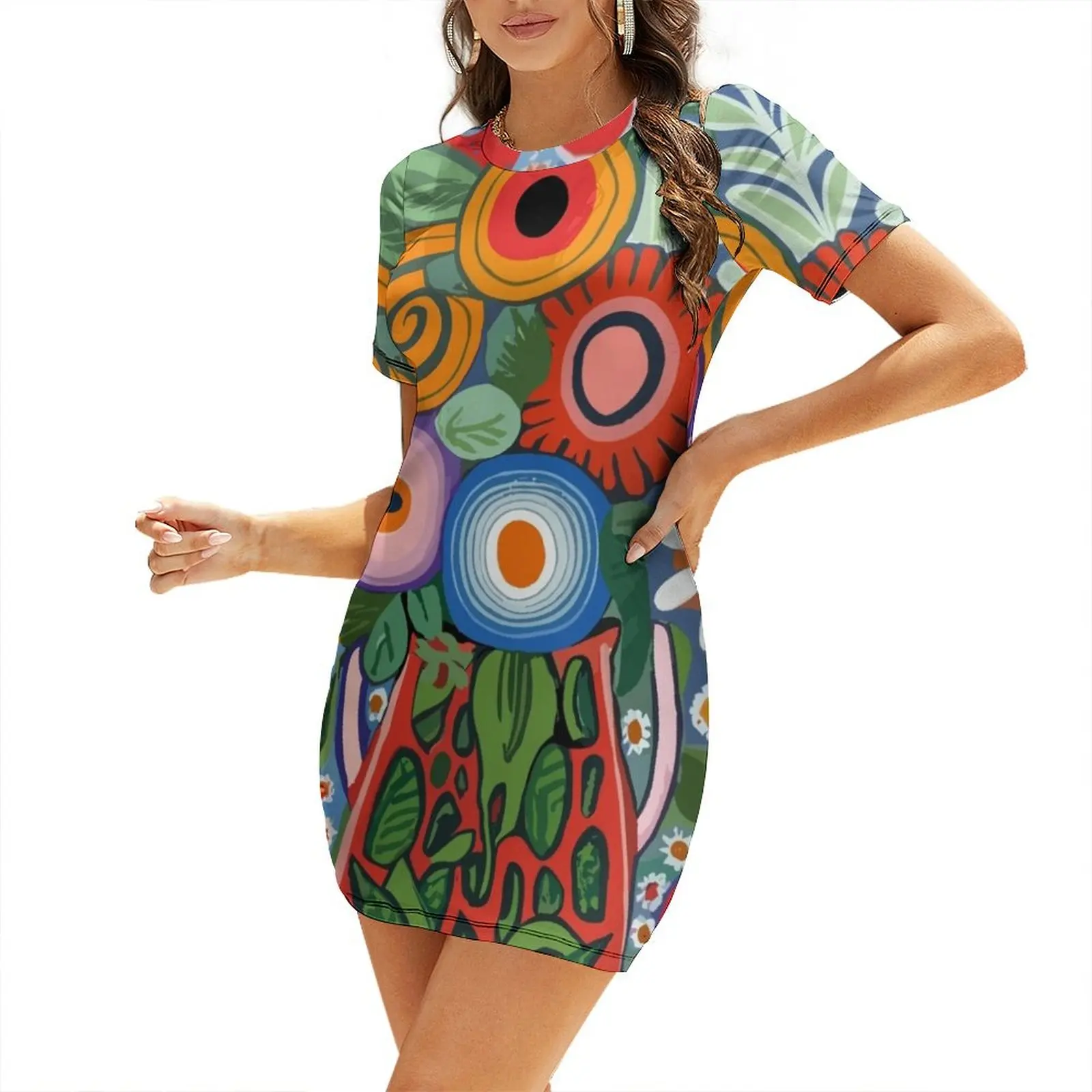 Sweet Ojibway Floral Photographic Prints Short Sleeved Dress woman dress bandage dress women elegant luxury prom dresses
Sweet Ojibway Floral Photographic Prints Short Sleeved Dress woman dress bandage dress women elegant luxury prom dresses