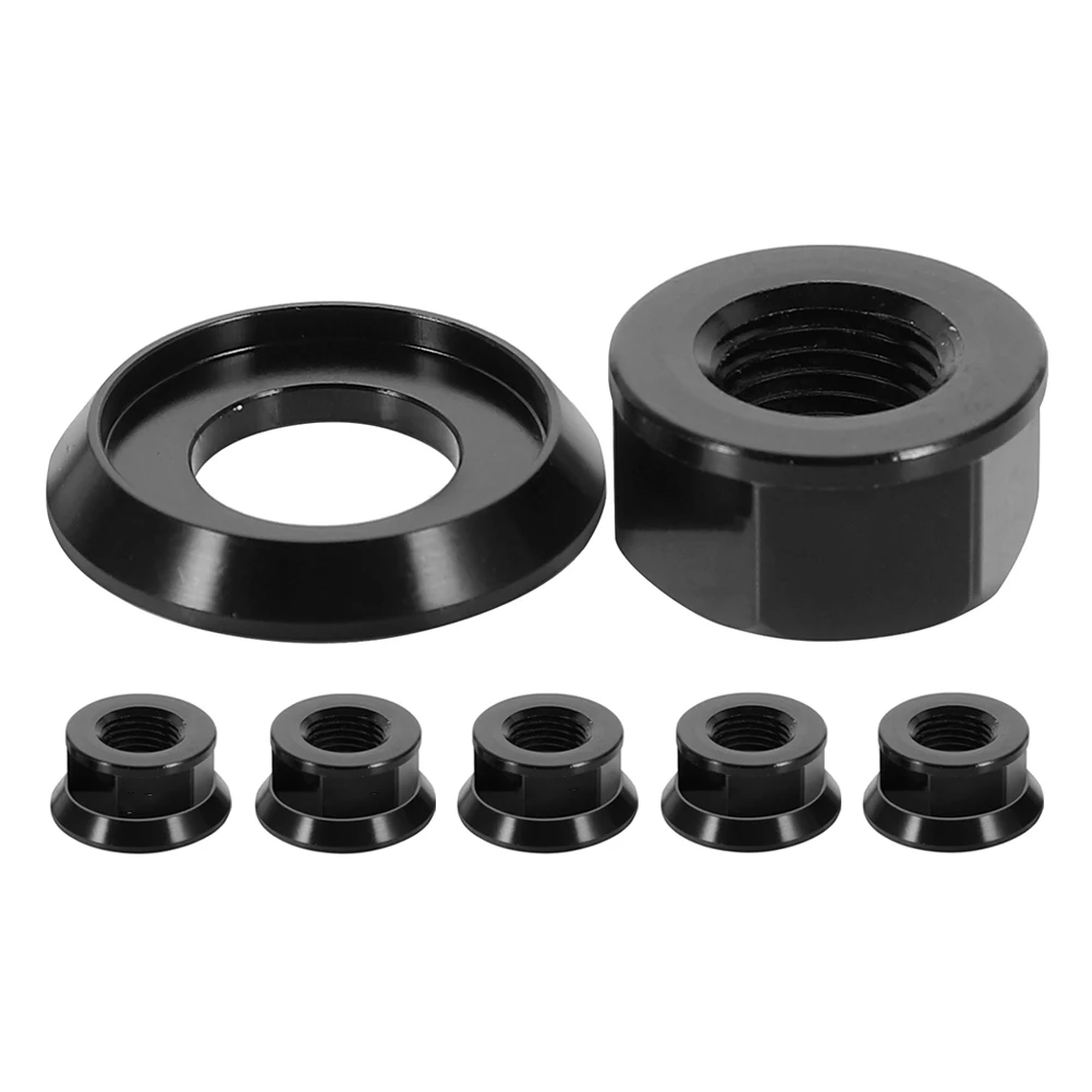 6Pcs Bicycle Hub Nuts M10 Black Aluminum Alloy Foldable Bike Axle Nuts for Front and Rear Wheel Hub Flanged Axle Nut Bike Parts
6Pcs Bicycle Hub Nuts M10 Black Aluminum Alloy Foldable Bike Axle Nuts for Front and Rear Wheel Hub Flanged Axle Nut Bike Parts