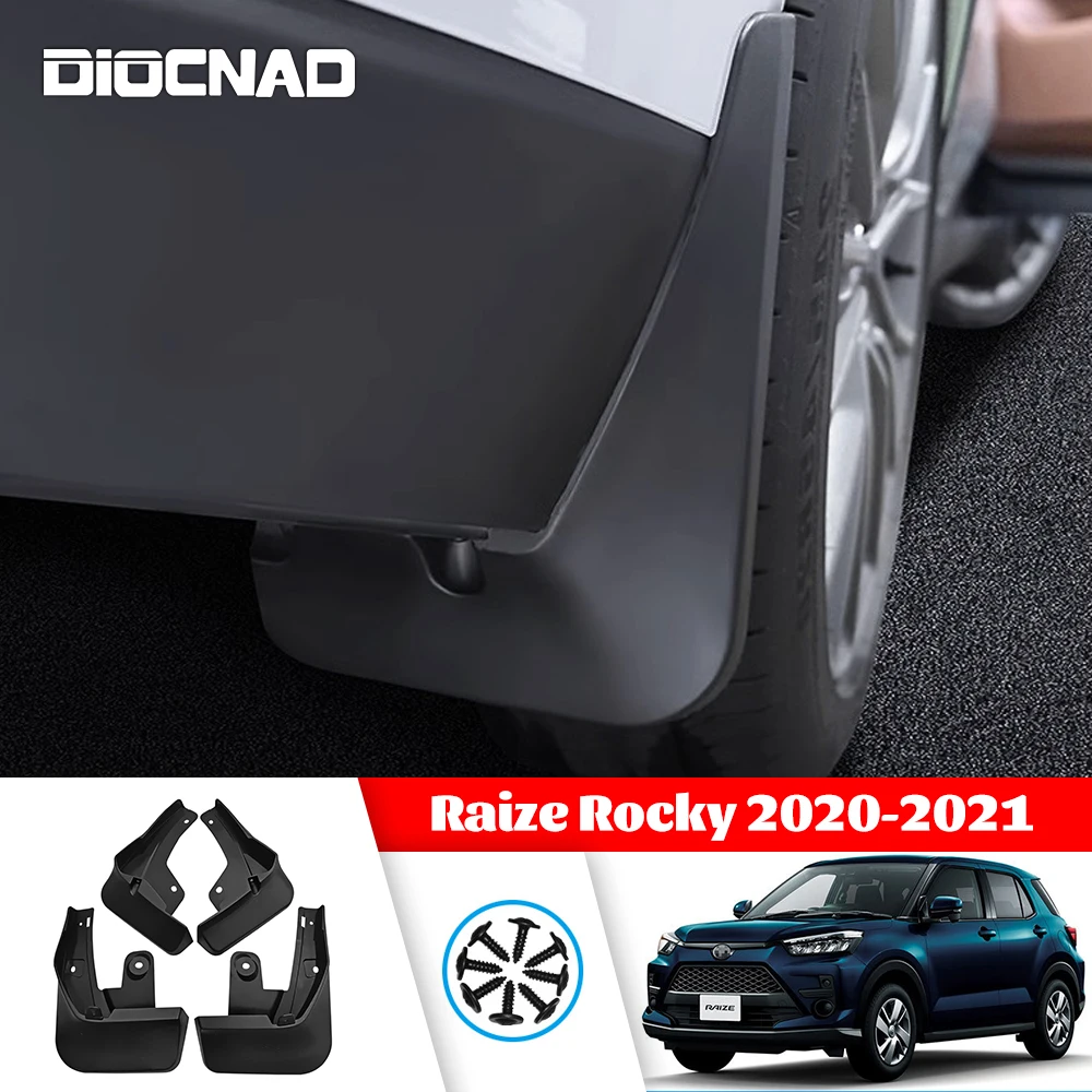 Брызговики для Toyota Raize Rocky 2020-2021, 4 шт., передние и задние брызговики, брызговики, аксессуары для автомобильных брызговиков
Брызговики для Toyota Raize Rocky 2020-2021, 4 шт., передние и задние брызговики, брызговики, аксессуары для автомобильных брызговиков
