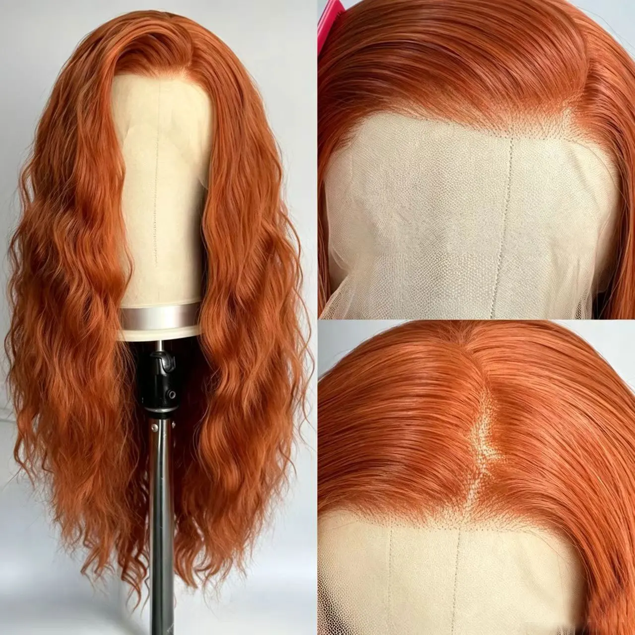 JOVIA 13x4 Transparent Lace Front Synthetic Wig Ginger Orange Water Wave Long Wigs Pre Plucked Hairline For Women Party Cosplay
JOVIA 13x4 Transparent Lace Front Synthetic Wig Ginger Orange Water Wave Long Wigs Pre Plucked Hairline For Women Party Cosplay
