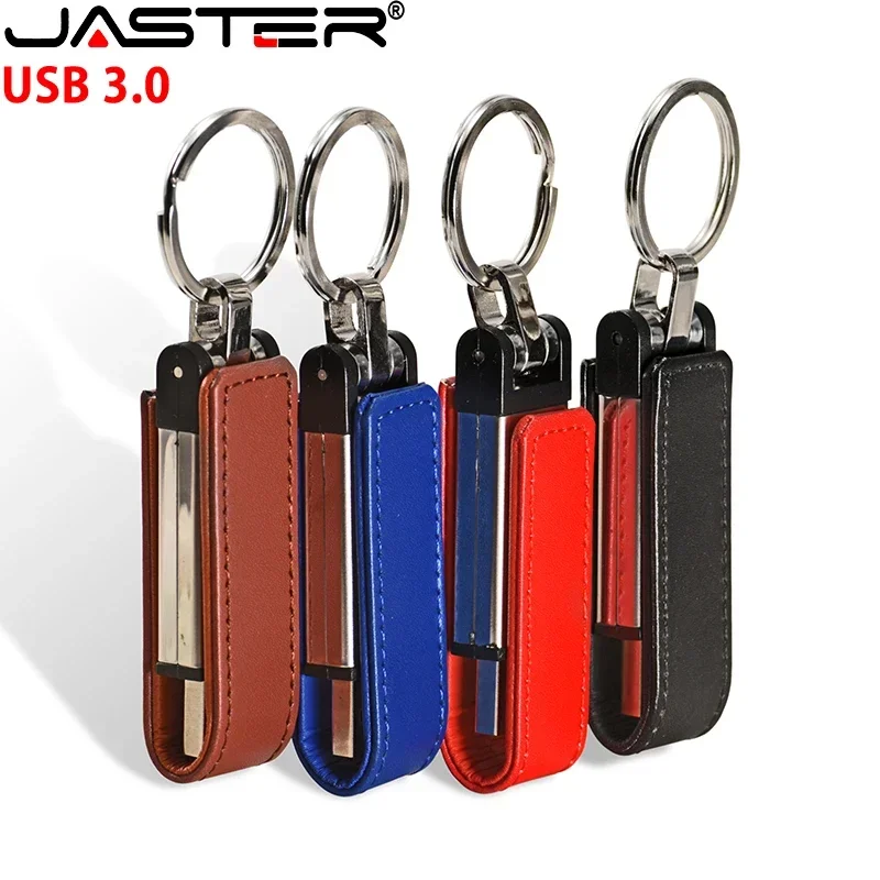 JASTER USB 3.0 Flash Drive Leather Metal Pen Drive Free Key Ring Brown Memory Stick Black Business Gift Pendrive 128GB 64GB 32GB
JASTER USB 3.0 Flash Drive Leather Metal Pen Drive Free Key Ring Brown Memory Stick Black Business Gift Pendrive 128GB 64GB 32GB