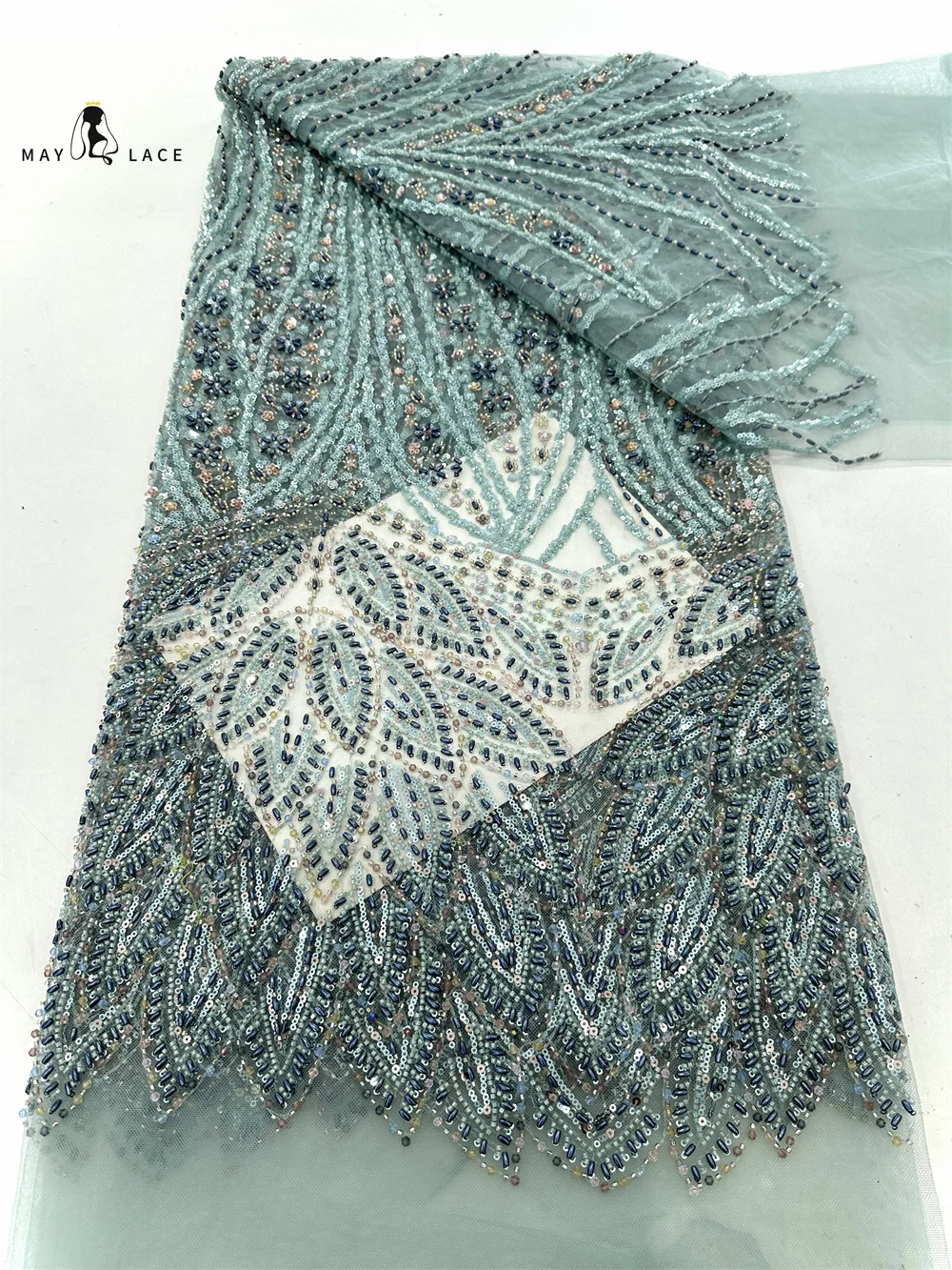 Luxury African Heavy Beaded Fabric 2024 High Quality Nigerian Sequins With Groom Lace French Tulle Fabric For Party Dress Sewing
Luxury African Heavy Beaded Fabric 2024 High Quality Nigerian Sequins With Groom Lace French Tulle Fabric For Party Dress Sewing