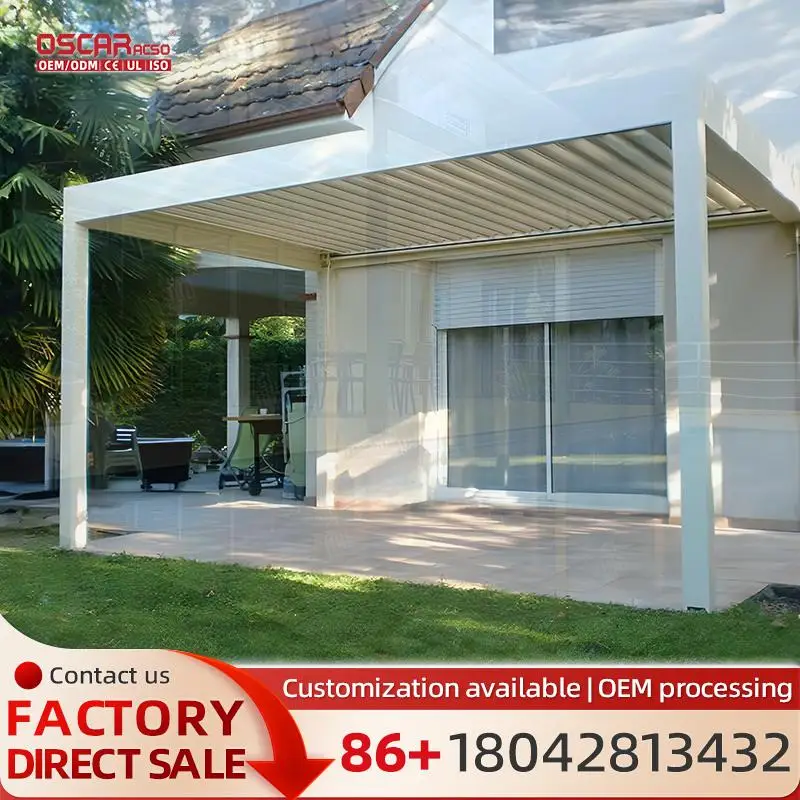 Waterproof Adjustable Louvered Roof System Kit Aluminum Patio Outdoor Pergola for Garden Balcony Terrace pergola
Waterproof Adjustable Louvered Roof System Kit Aluminum Patio Outdoor Pergola for Garden Balcony Terrace pergola