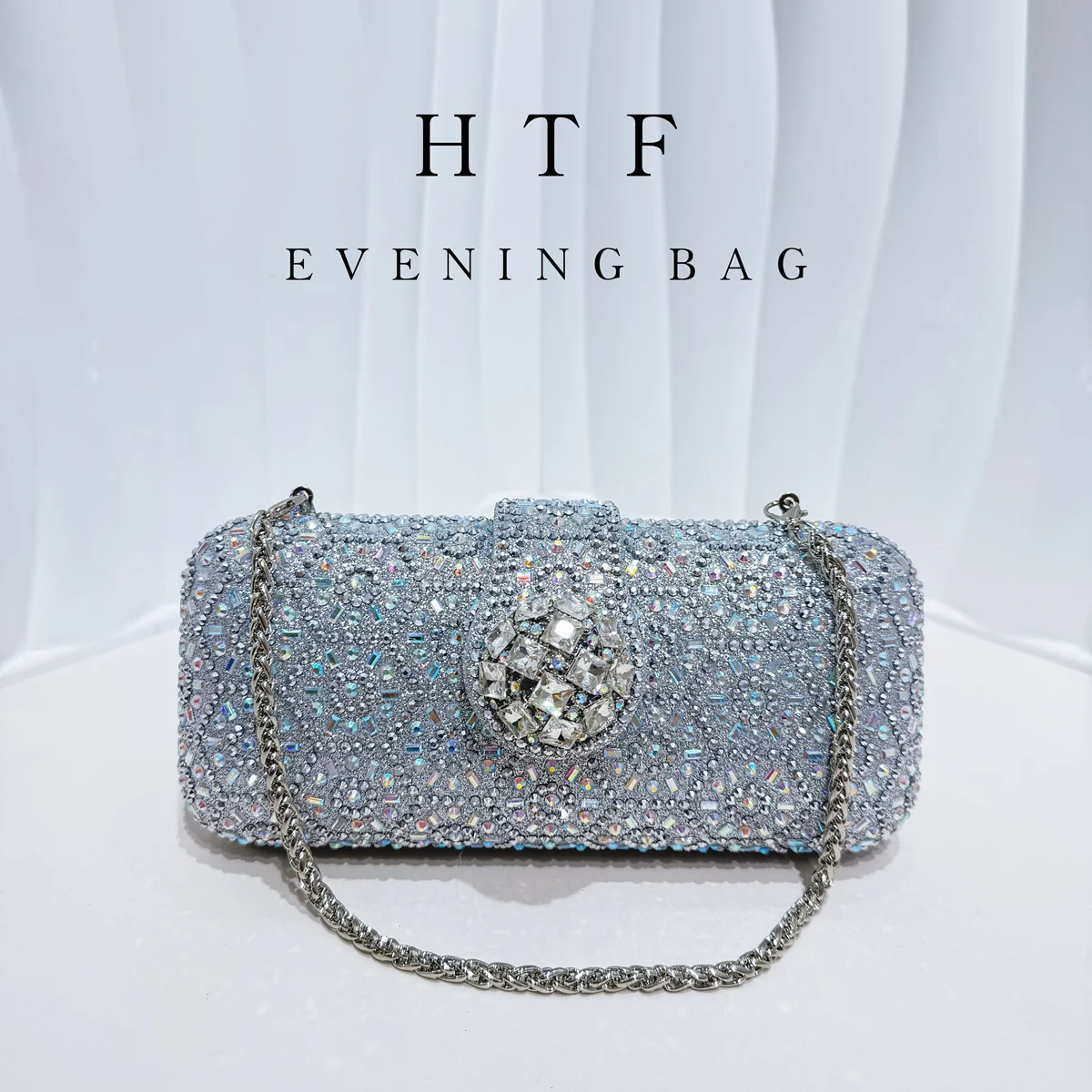 Women Crystal Evening Clutch Bag Glittering Purple Rhinestone Handbag Wedding Party Purse Full-diamond Bridal Bags
Women Crystal Evening Clutch Bag Glittering Purple Rhinestone Handbag Wedding Party Purse Full-diamond Bridal Bags