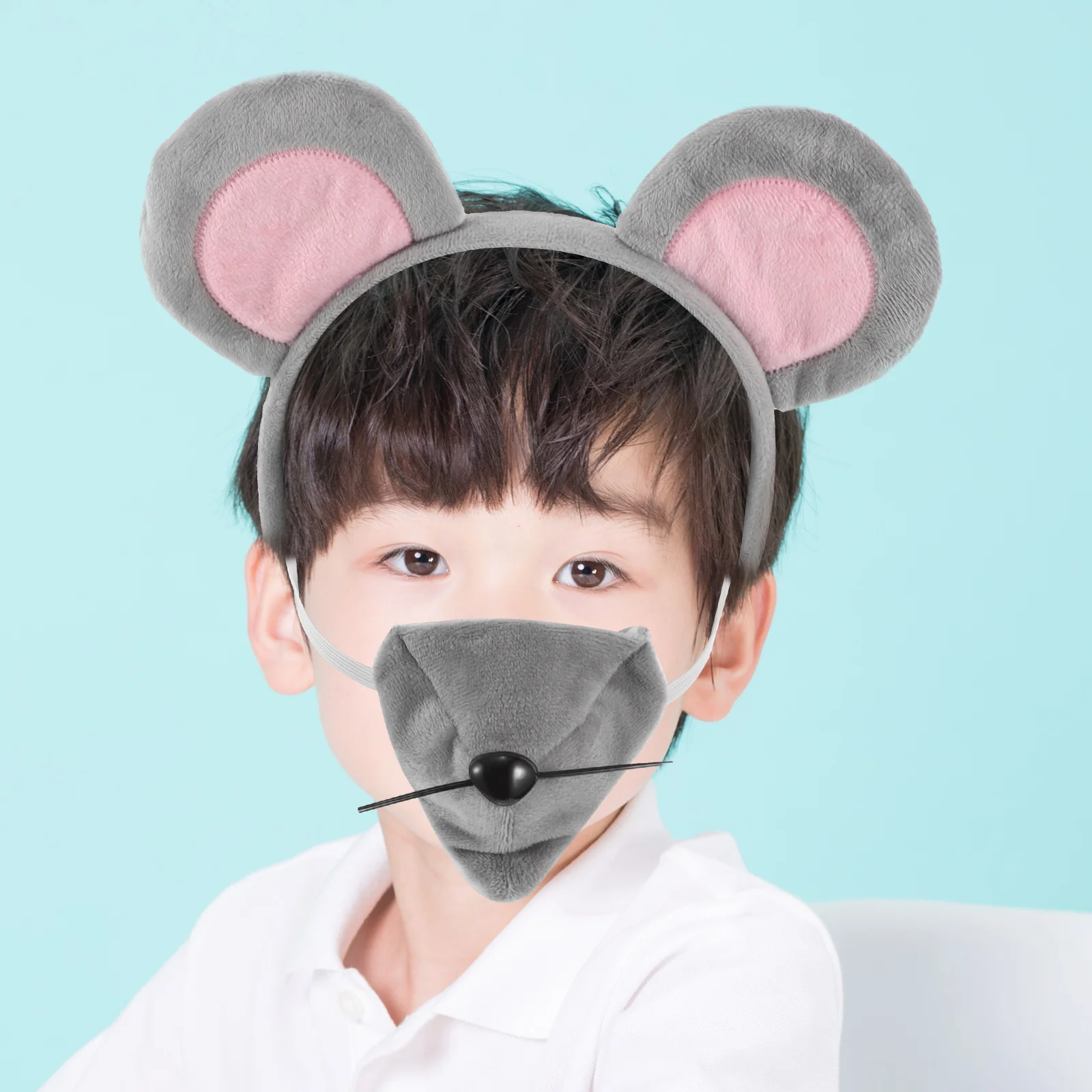 2 set Mouse Ears Headband Costume Set With Tail For Soft Animal Hair Band Halloween Party Cosplay Cute 'S Animal
2 set Mouse Ears Headband Costume Set With Tail For Soft Animal Hair Band Halloween Party Cosplay Cute 'S Animal