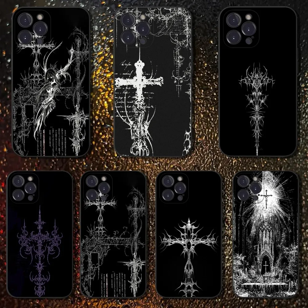 Gothic Cyber Sigil Cross Phone Case For iPhone 16,15,14,13,12,11 Plus,Pro Max,XS,X,XR,SE,Mini,8,7,Soft Silicone Black Cover
Gothic Cyber Sigil Cross Phone Case For iPhone 16,15,14,13,12,11 Plus,Pro Max,XS,X,XR,SE,Mini,8,7,Soft Silicone Black Cover