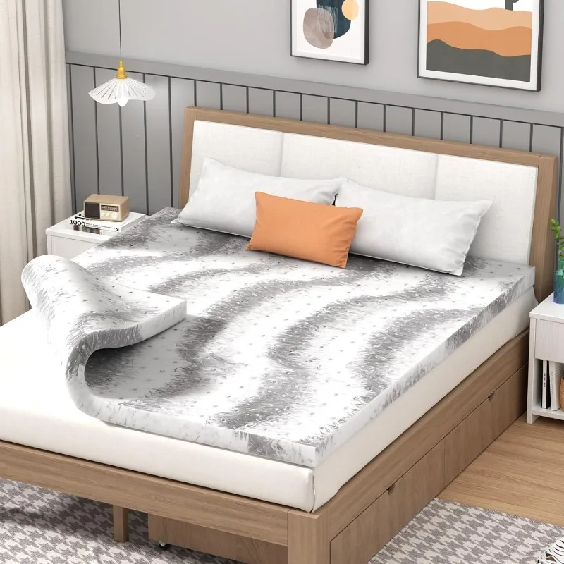 Топпер для матраса Twin XL из пены с эффектом памяти, 2-дюймовый наматрасник, удлиненный двойной уголь, мягкие топперы для кровати в общежитии колледжа
Топпер для матраса Twin XL из пены с эффектом памяти, 2-дюймовый наматрасник, удлиненный двойной уголь, мягкие топперы для кровати в общежитии колледжа
