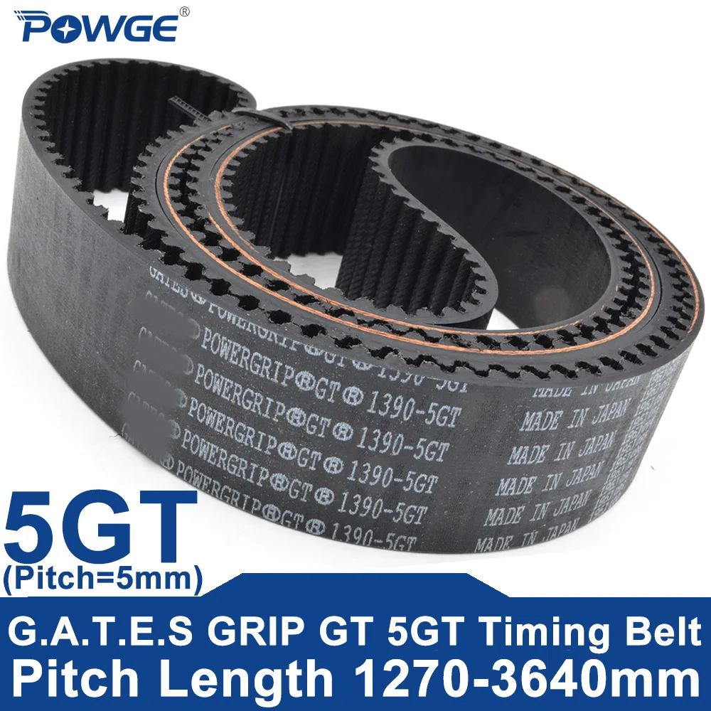POWGE 5GT Timing belt Lp=1270-3640mm 1290 1315 1330 1390 1400 1410 1440 1475 1500 1530 1550 1585 1615 1630 1675 1690 1715 1800
POWGE 5GT Timing belt Lp=1270-3640mm 1290 1315 1330 1390 1400 1410 1440 1475 1500 1530 1550 1585 1615 1630 1675 1690 1715 1800