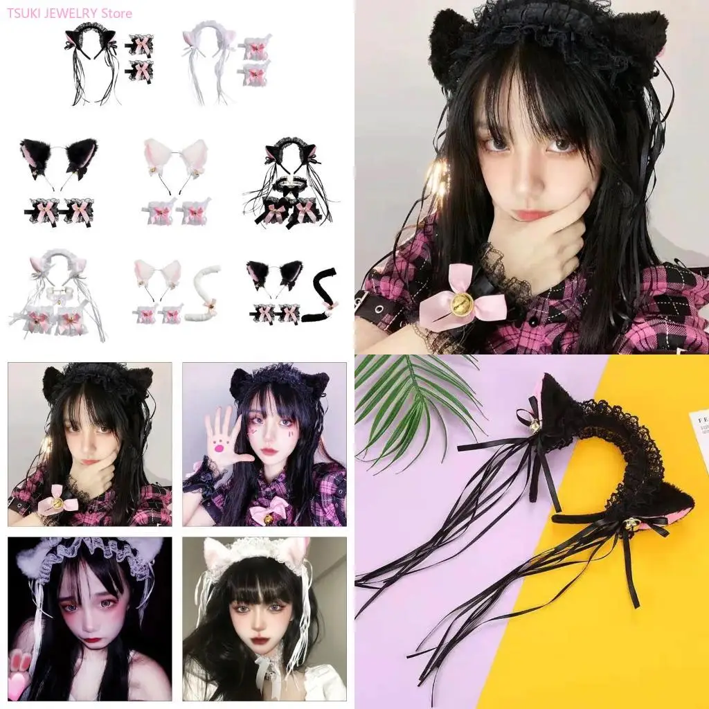 62KE Cosplay Kitten Ear Hairhoop Lace Cuffs and Choker/Tail Kids Kitten Funny Costume Novelty for Halloween Party
62KE Cosplay Kitten Ear Hairhoop Lace Cuffs and Choker/Tail Kids Kitten Funny Costume Novelty for Halloween Party