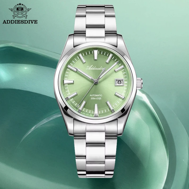 ADDIESDIVE Luxury Automatic Mechanical Watch Man American Stainless Steel NEW Reloj Hombre Sunburst Dial Waterproof Dive Watches
ADDIESDIVE Luxury Automatic Mechanical Watch Man American Stainless Steel NEW Reloj Hombre Sunburst Dial Waterproof Dive Watches