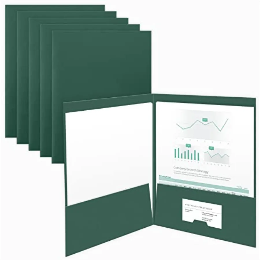 25 Count Green Two Pocket Presentation Folders Perfect for Sales Material Important Documents More 9 x 12
25 Count Green Two Pocket Presentation Folders Perfect for Sales Material Important Documents More 9 x 12
