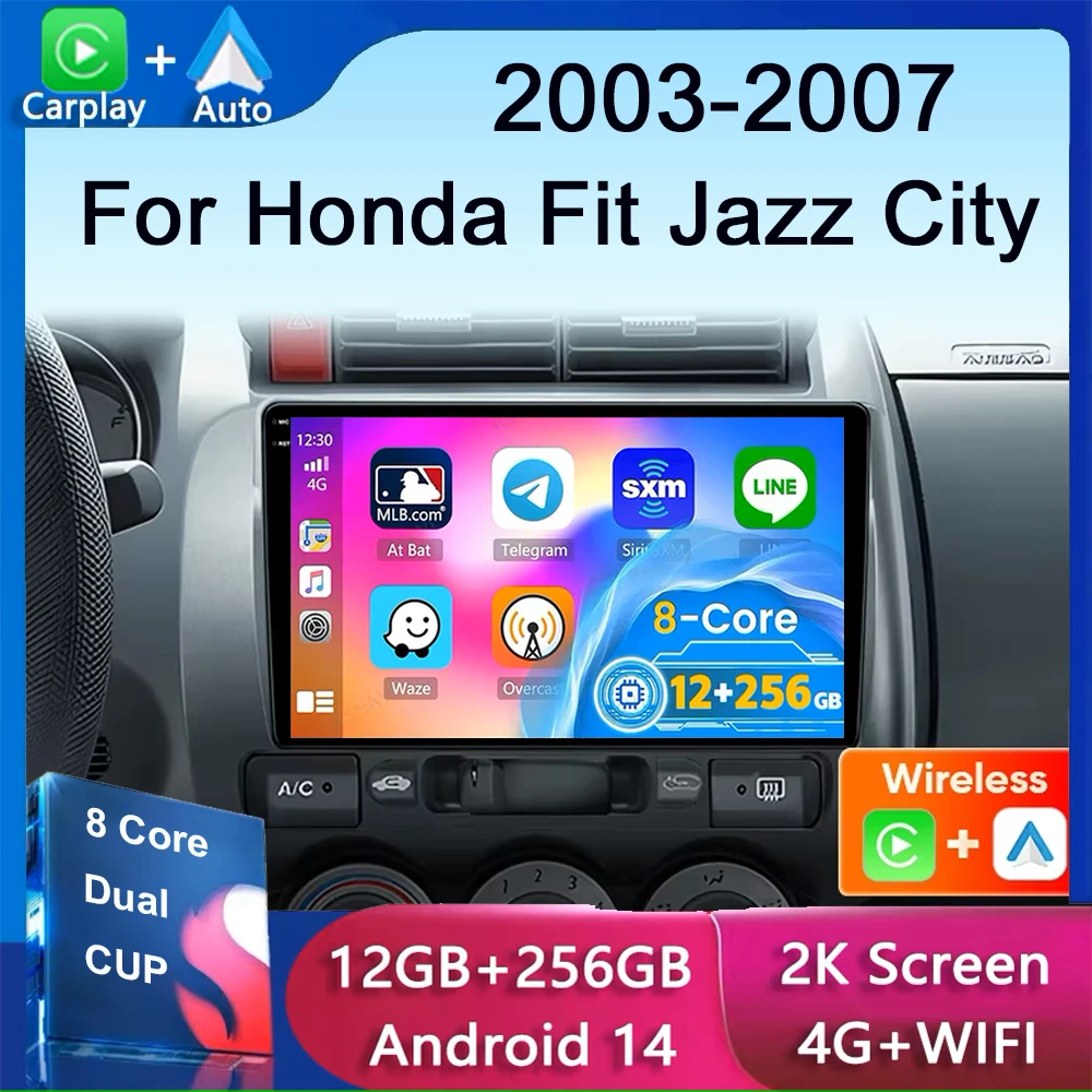 9" Din Android 14 Car Stereo Radio Multimedia Video Player For Honda Fit Jazz City 2002 2003 2004 2005 2006 2007 GPS Navigation
9" Din Android 14 Car Stereo Radio Multimedia Video Player For Honda Fit Jazz City 2002 2003 2004 2005 2006 2007 GPS Navigation