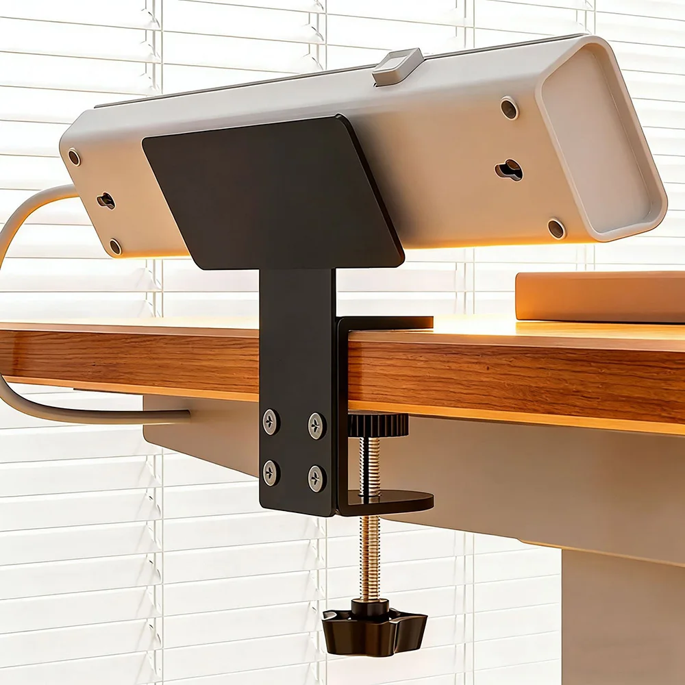 No Drill Under Desk Cable Management Tray, Black Wire Organizer Shelf, Power Strip Mount Holder for Home Office Wire Arrangement
No Drill Under Desk Cable Management Tray, Black Wire Organizer Shelf, Power Strip Mount Holder for Home Office Wire Arrangement