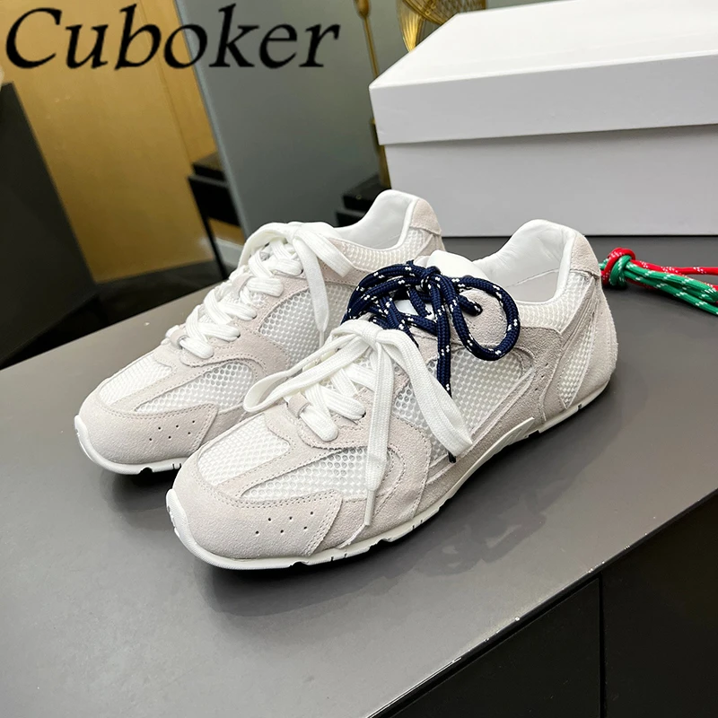 2024 Summer Hot Sale Breathable Mesh Lace Up Couples Casual Sneakers Suede Leather Flat Shoes Women Comfort Walking Shoes Men
2024 Summer Hot Sale Breathable Mesh Lace Up Couples Casual Sneakers Suede Leather Flat Shoes Women Comfort Walking Shoes Men