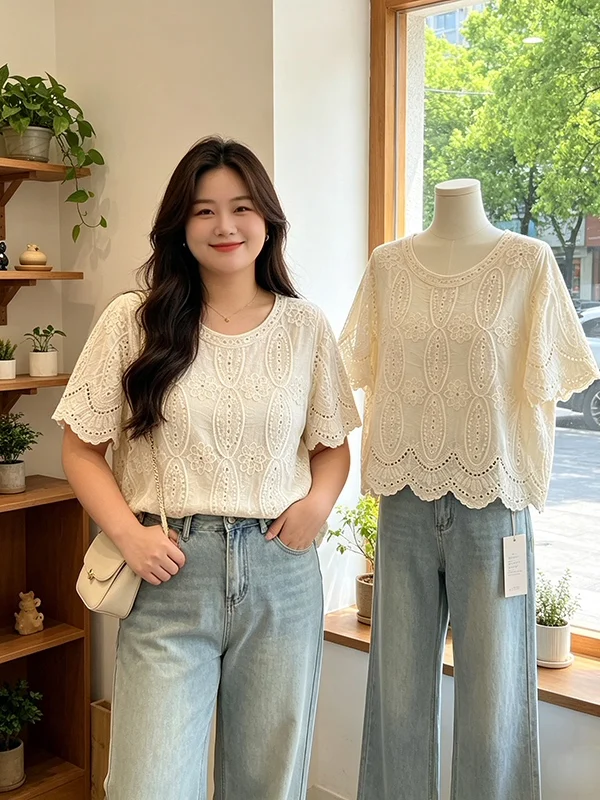 Summer New Design Large Size Women's T-shirt Short Sleeve Asymmetrical Versatile Top Korean Style Commute Wind Regular Fit
Summer New Design Large Size Women's T-shirt Short Sleeve Asymmetrical Versatile Top Korean Style Commute Wind Regular Fit