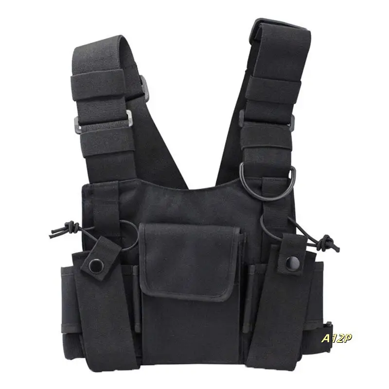 Walkie Talkies Front Pack Pouch Case Radio Shoulder Holster Radio Reflective Chest Harness Bag For UV5R 888S
Walkie Talkies Front Pack Pouch Case Radio Shoulder Holster Radio Reflective Chest Harness Bag For UV5R 888S