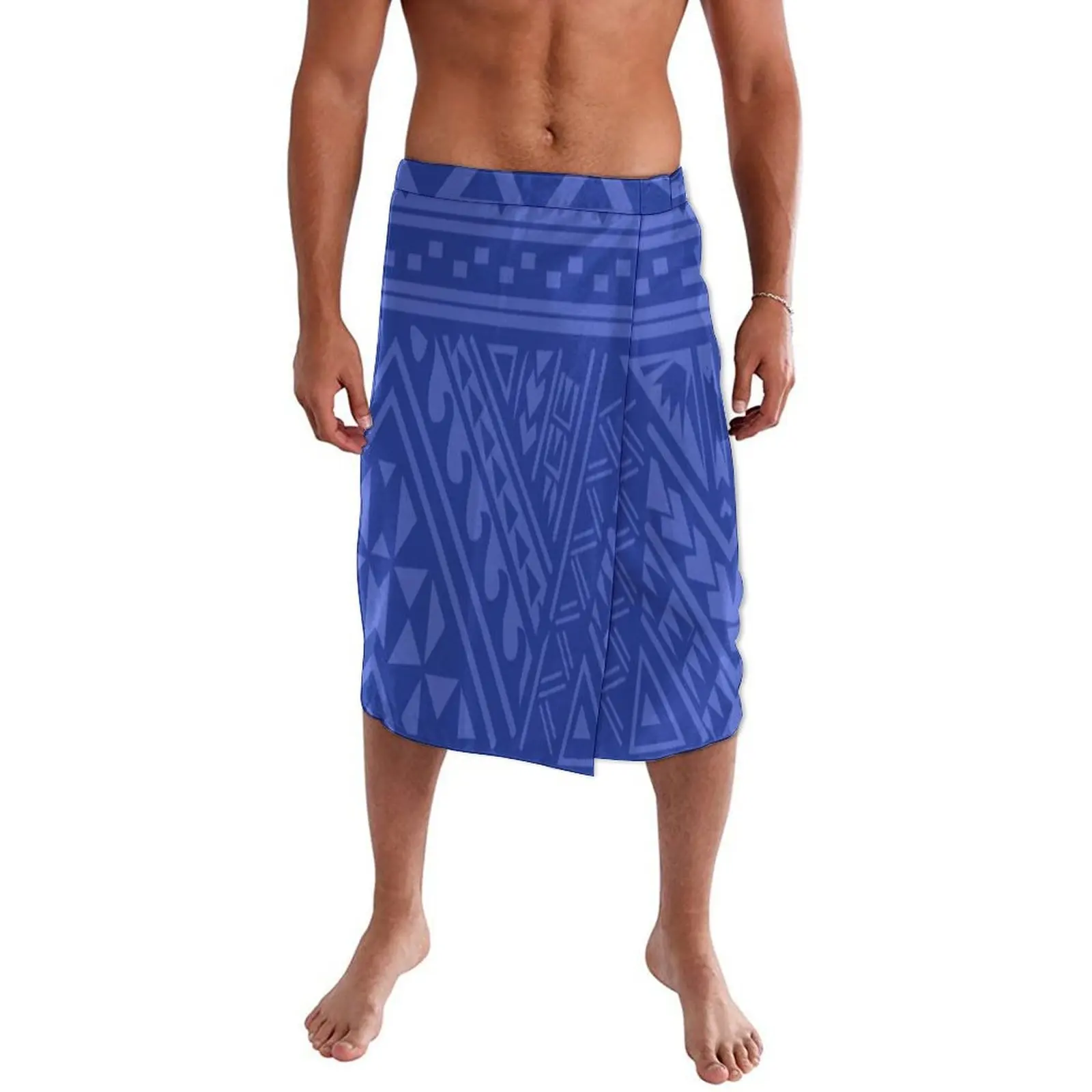 Hawaii Island Customized Men'S Soft Blue Midriff Skirt Pacific Trend Ethnic Lavalava Ie Faitaga Men'S Wrap Beach Dress
Hawaii Island Customized Men'S Soft Blue Midriff Skirt Pacific Trend Ethnic Lavalava Ie Faitaga Men'S Wrap Beach Dress