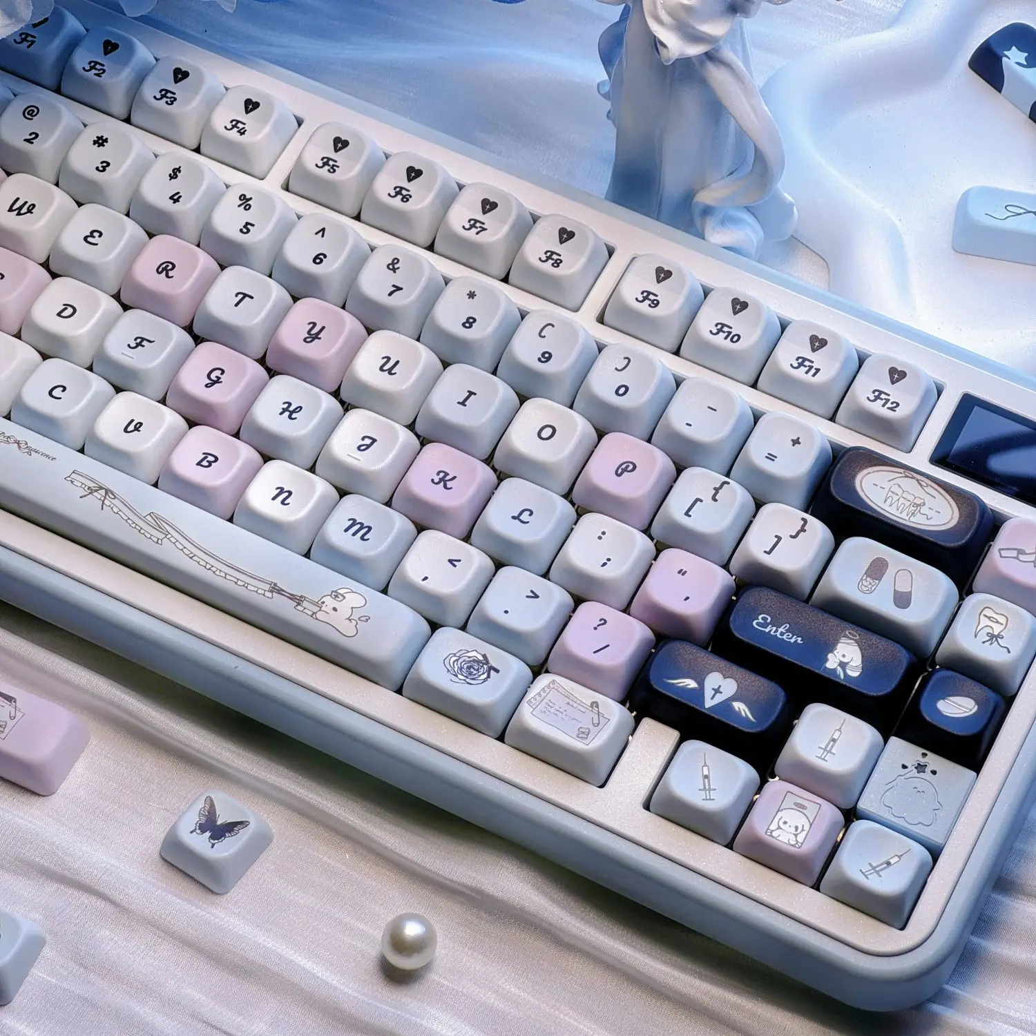 Dentist keycap original purple blue girl cute personality niche mechanical keyboard cross
Dentist keycap original purple blue girl cute personality niche mechanical keyboard cross