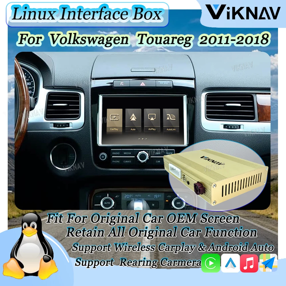 Linux System Decode Box For Volkswagen Touareg 2011-2018 Wireless CarPlay/Autolink/Airplay Android Auto GPS Navigation
Linux System Decode Box For Volkswagen Touareg 2011-2018 Wireless CarPlay/Autolink/Airplay Android Auto GPS Navigation