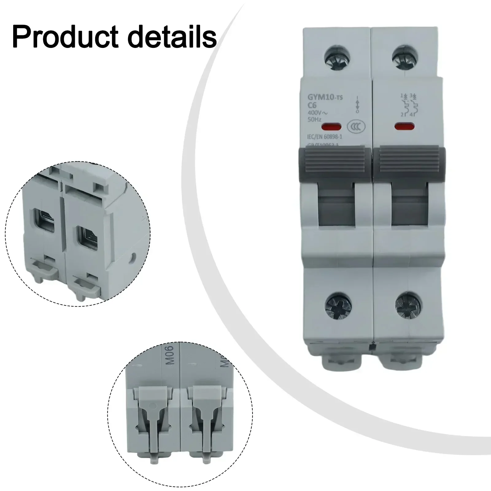 2-полюсный выключатель, кривые 6 кА, функция индикатора переключателя, работа нечастого переключателя, максимальная способность подключения 16 мм2
2-полюсный выключатель, кривые 6 кА, функция индикатора переключателя, работа нечастого переключателя, максимальная способность подключения 16 мм2