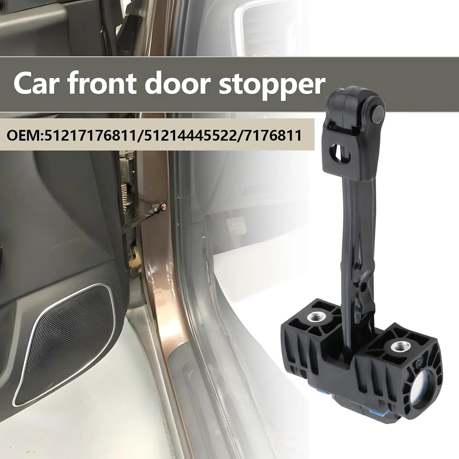 51217176811 51214445522 Car Door Check Stop Front Door Limiter For BMW Mini R50 R53 R52 R55 R56 R5 5121 7176 811
51217176811 51214445522 Car Door Check Stop Front Door Limiter For BMW Mini R50 R53 R52 R55 R56 R5 5121 7176 811