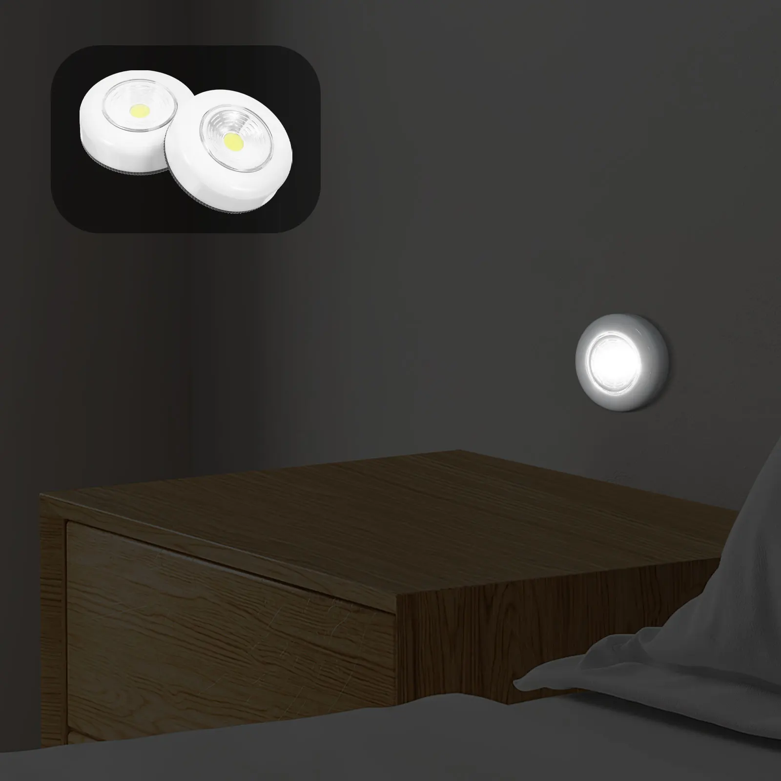 2 Pcs/Pack LED Lamp Touch Light Family Emergency Light Wall Cabinet Night Light without (White Light)
2 Pcs/Pack LED Lamp Touch Light Family Emergency Light Wall Cabinet Night Light without (White Light)