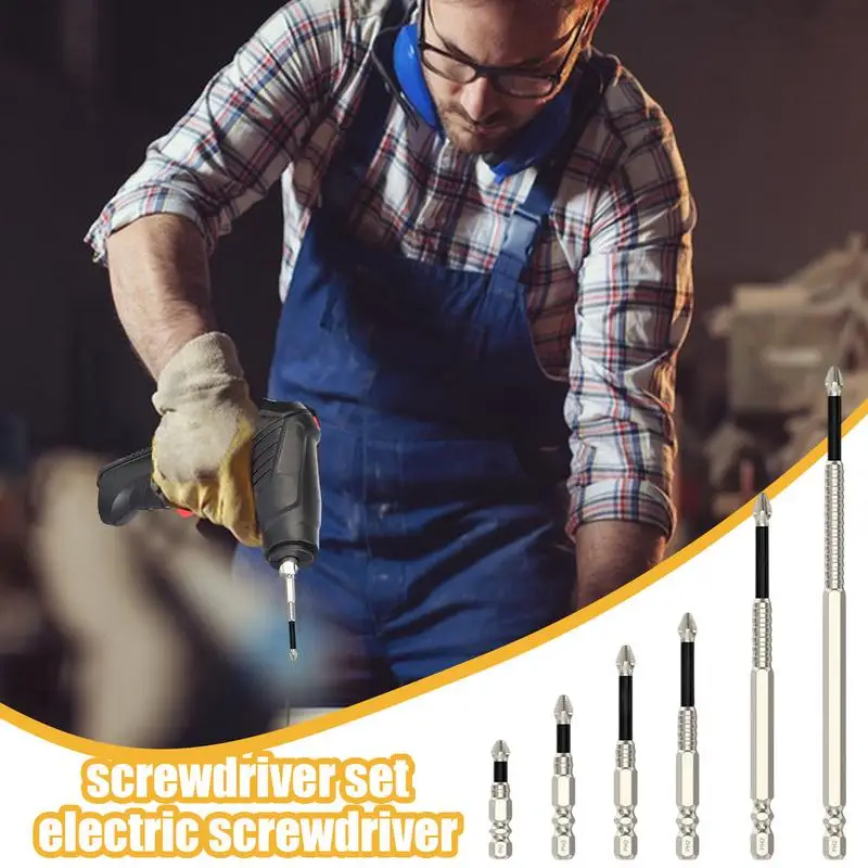 Anti Slip Drill Bits Anti Slip 6 Pieces Magnetic Drill Bits Drilling Accessories For Home Users Business Users Professionals
Anti Slip Drill Bits Anti Slip 6 Pieces Magnetic Drill Bits Drilling Accessories For Home Users Business Users Professionals