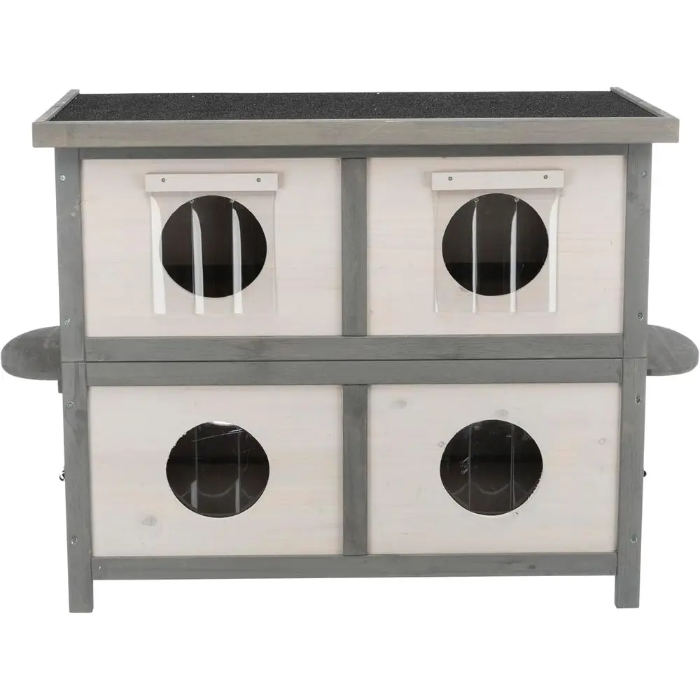 Уличный домик для кошек, всепогодный, для нескольких кошек, 4 отдельных отсека с входами и выходами, Ese Doa
Уличный домик для кошек, всепогодный, для нескольких кошек, 4 отдельных отсека с входами и выходами, Ese Doa