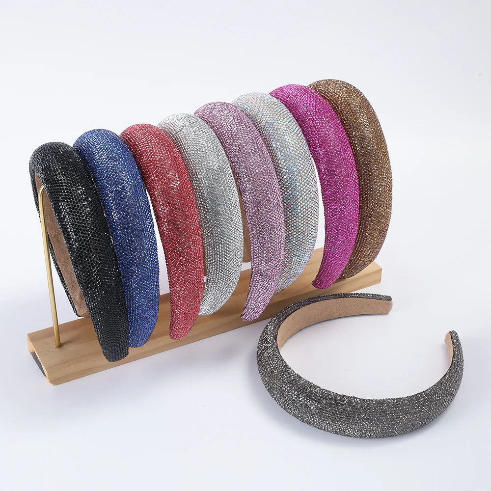 European and American Fashion Full Diamond Super Shiny Colorful Diamond Headband Simple Trendy Hair Accessory
European and American Fashion Full Diamond Super Shiny Colorful Diamond Headband Simple Trendy Hair Accessory